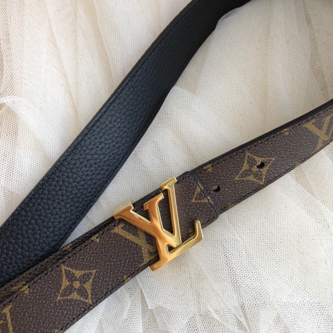 [TOP] Louis Vuitton LV Belt 3 cm - Brown - 711 Luxury