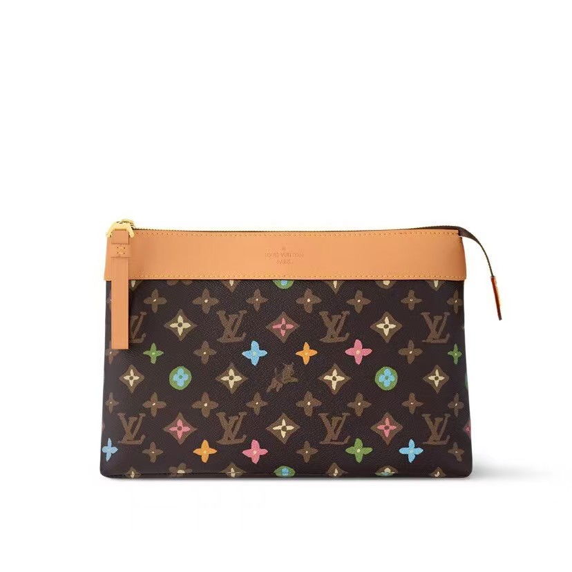 [TOP] Louis Vuitton LV Pochette Voyage Souple Bag 32x21x8cm - Brown - 711 Luxury