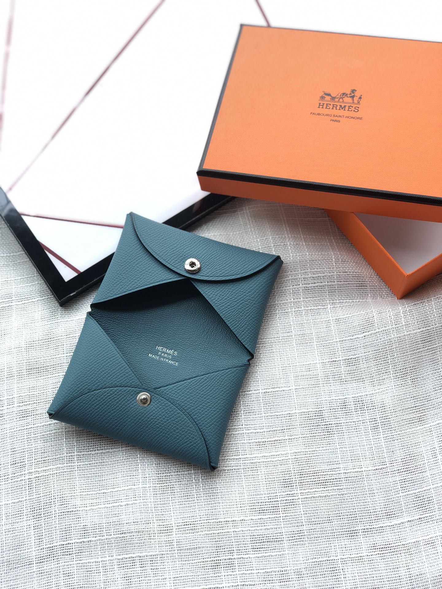 [TOP] HERMES Bastia Mini Card Holder 10.5cm - 3 Colors
