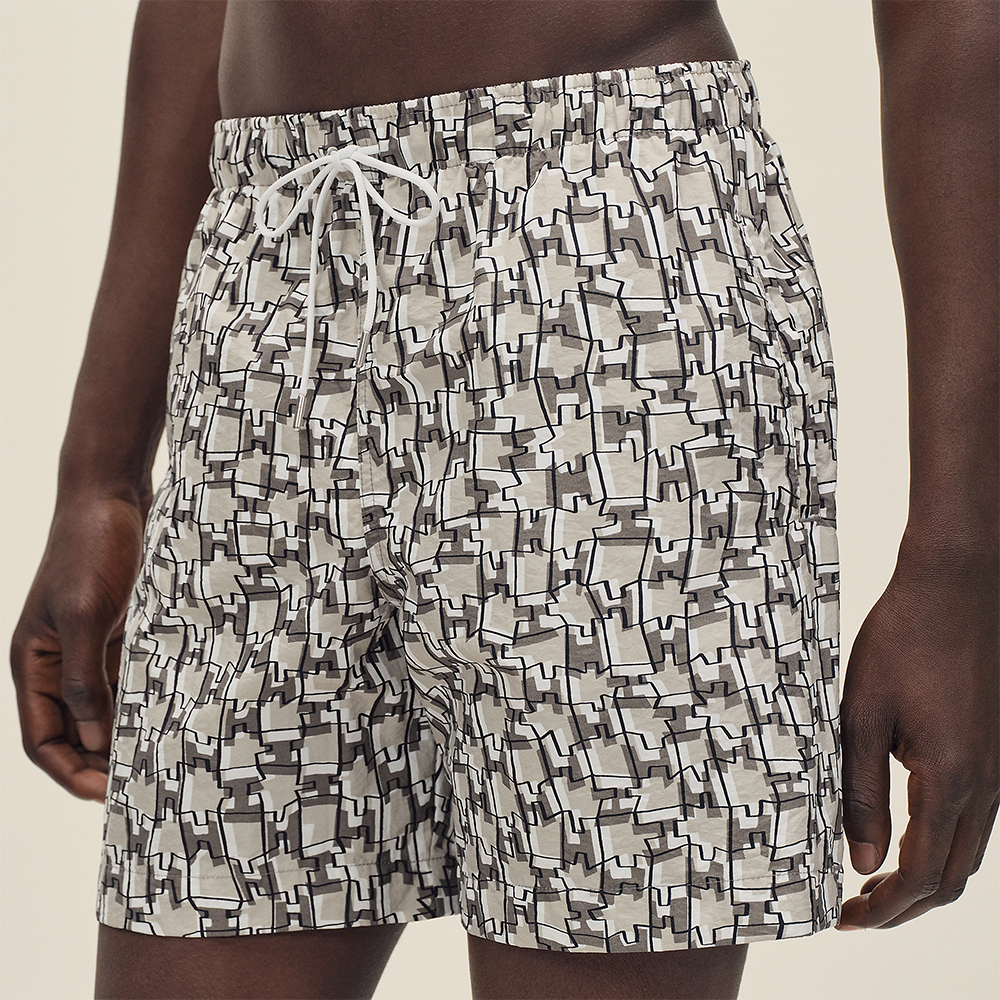 Hermès H Cut Remix Swim Trunks #385536