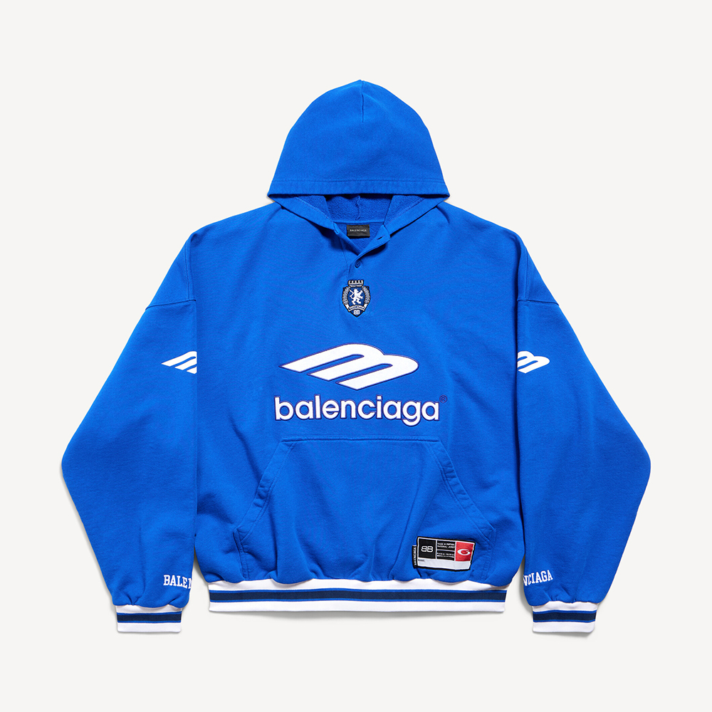 Balenciaga Clothing Balenciaga 3b Football Polo Hoodie View 2 | Nigo Office