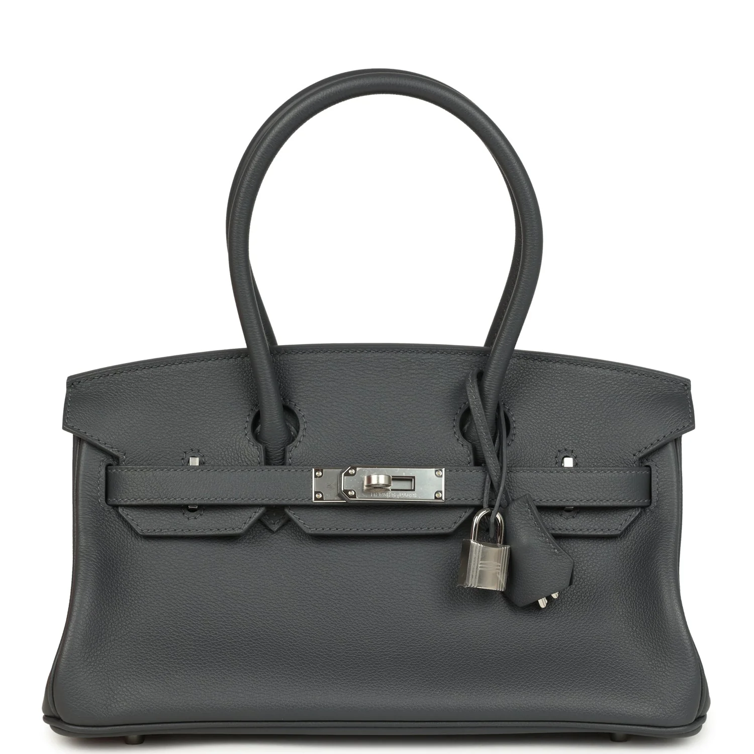 Hermes Shoulder Birkin LightArdoise Evercolor Palladium Hardware