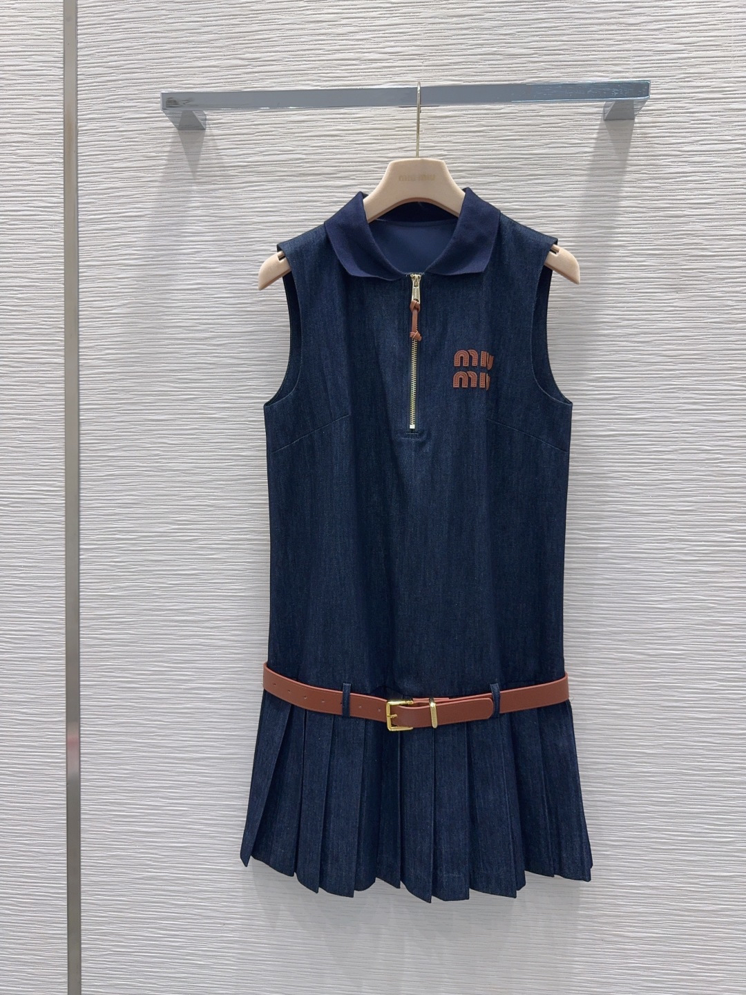 [TOP] Miu Miu Vest Dress - Navy Blue