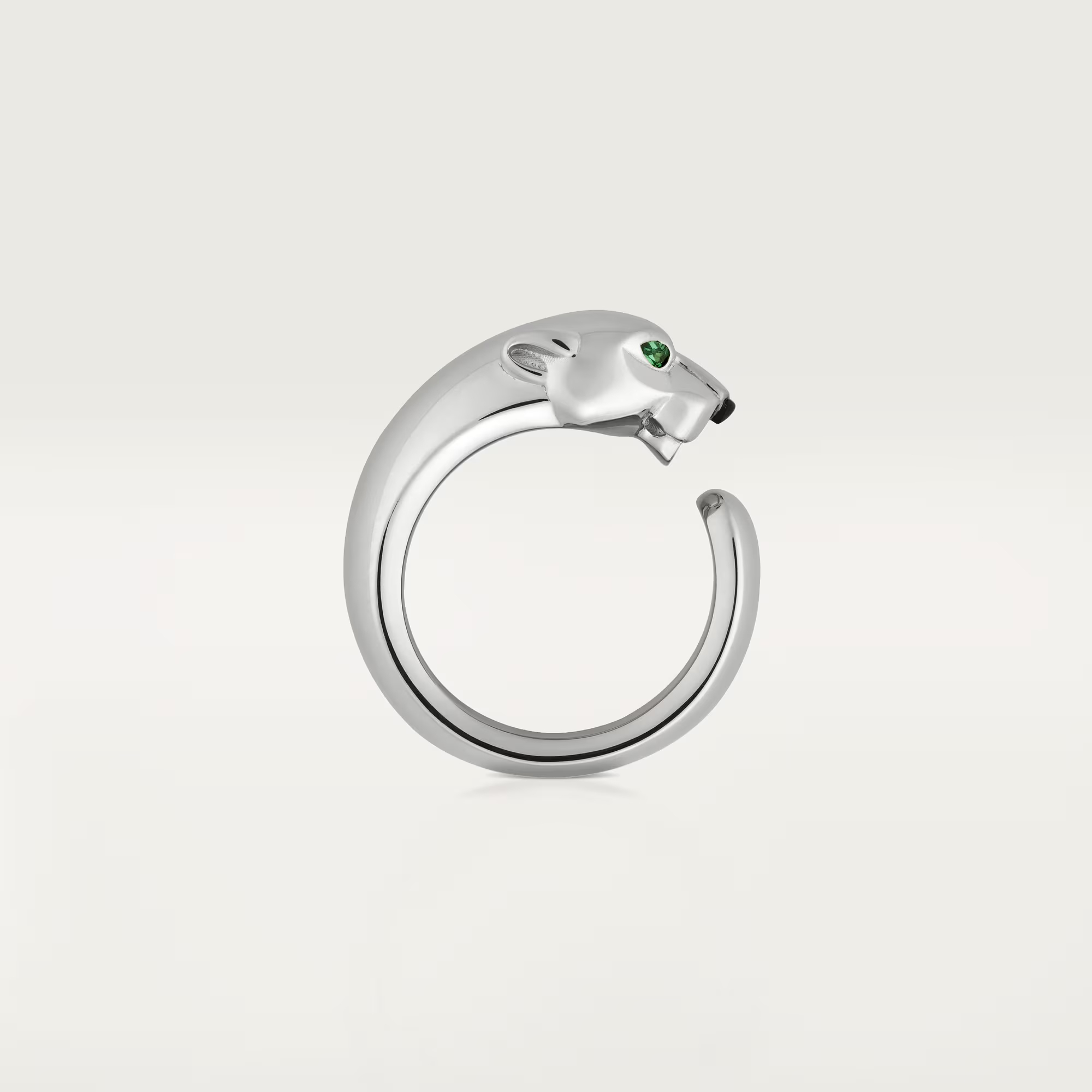 Carty Panther Pure Ring, White Gold, Medium Model