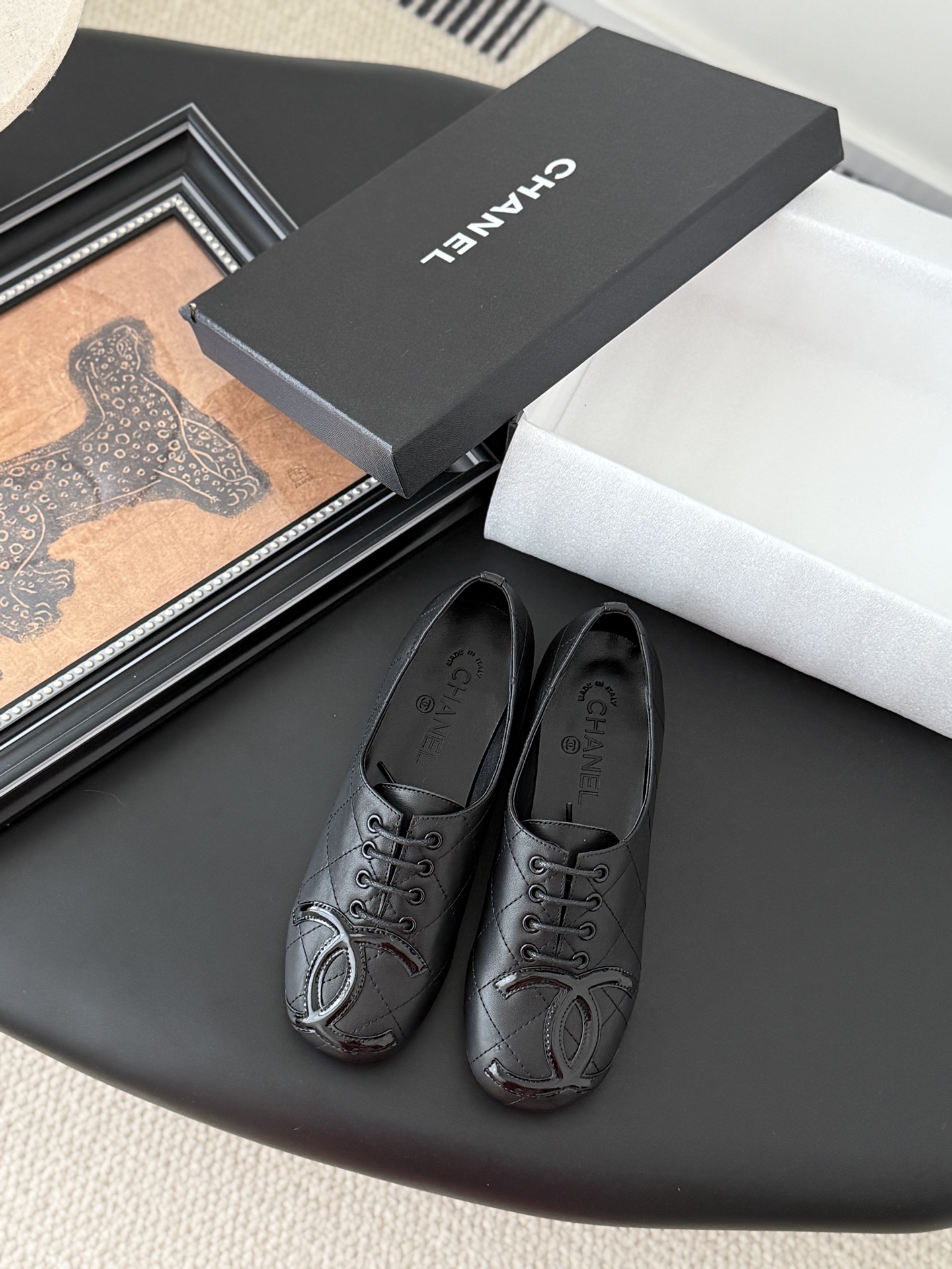 [TOP] CHANEL Flats - Black - 711 Luxury