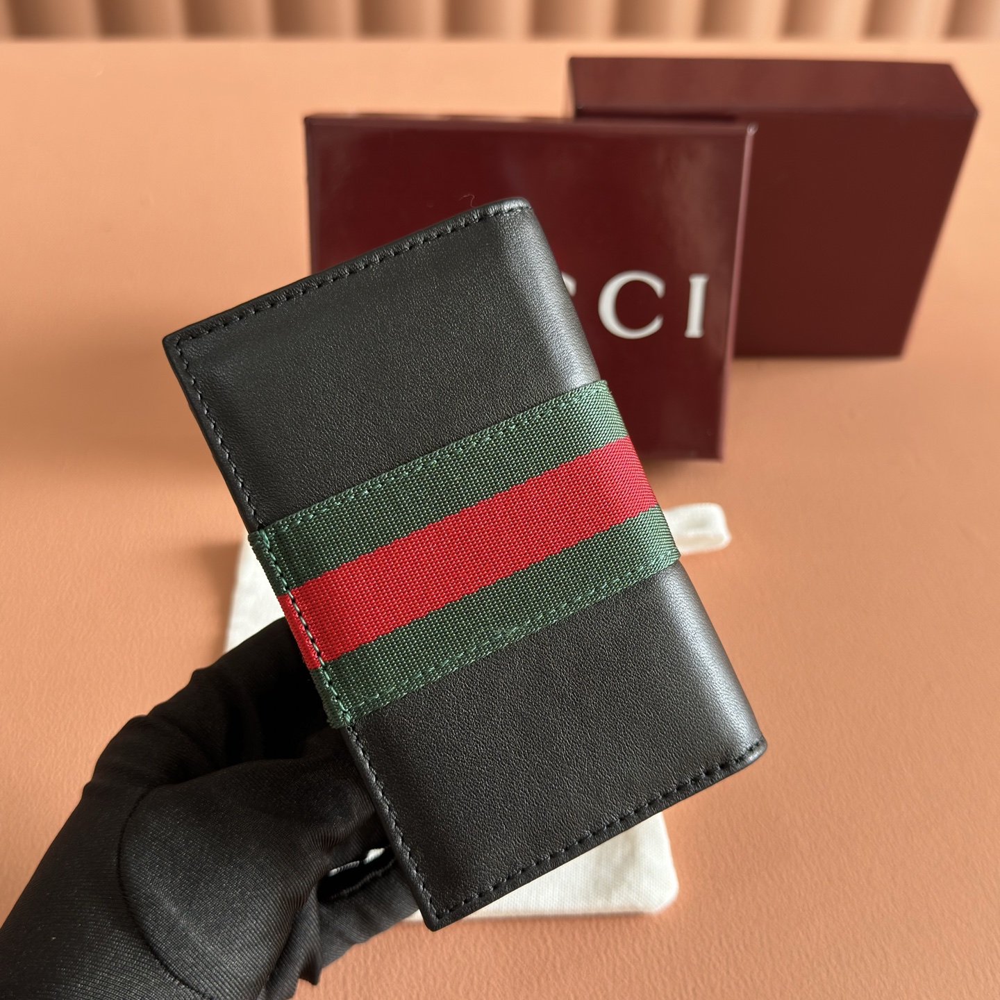 [TOP] GUCCI Card Bag 12 x 7.5 CM - Black - 711 Luxury