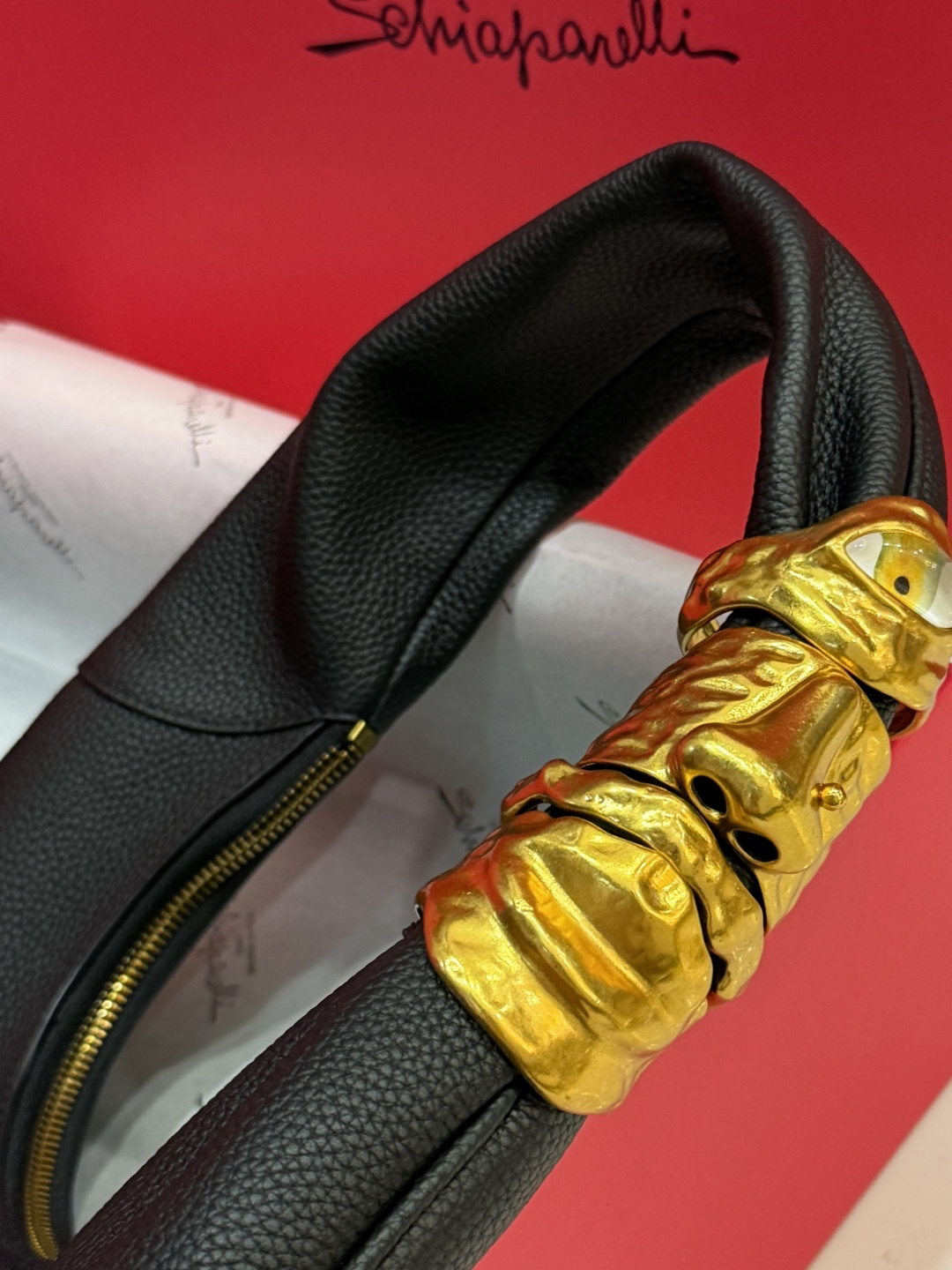 [TOP] Schiaparelli Soufflé Bag 29x40x7cm - Black - 711 Luxury
