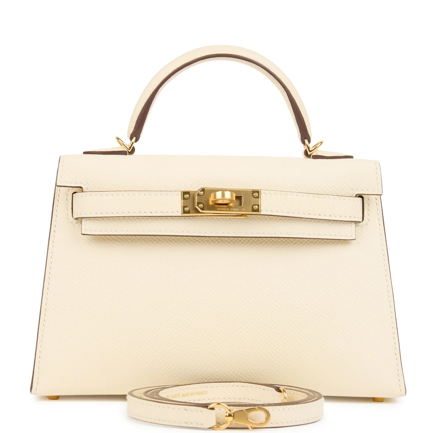 Hermes Kelly Sellier  Nata Epsom Gold Hardware