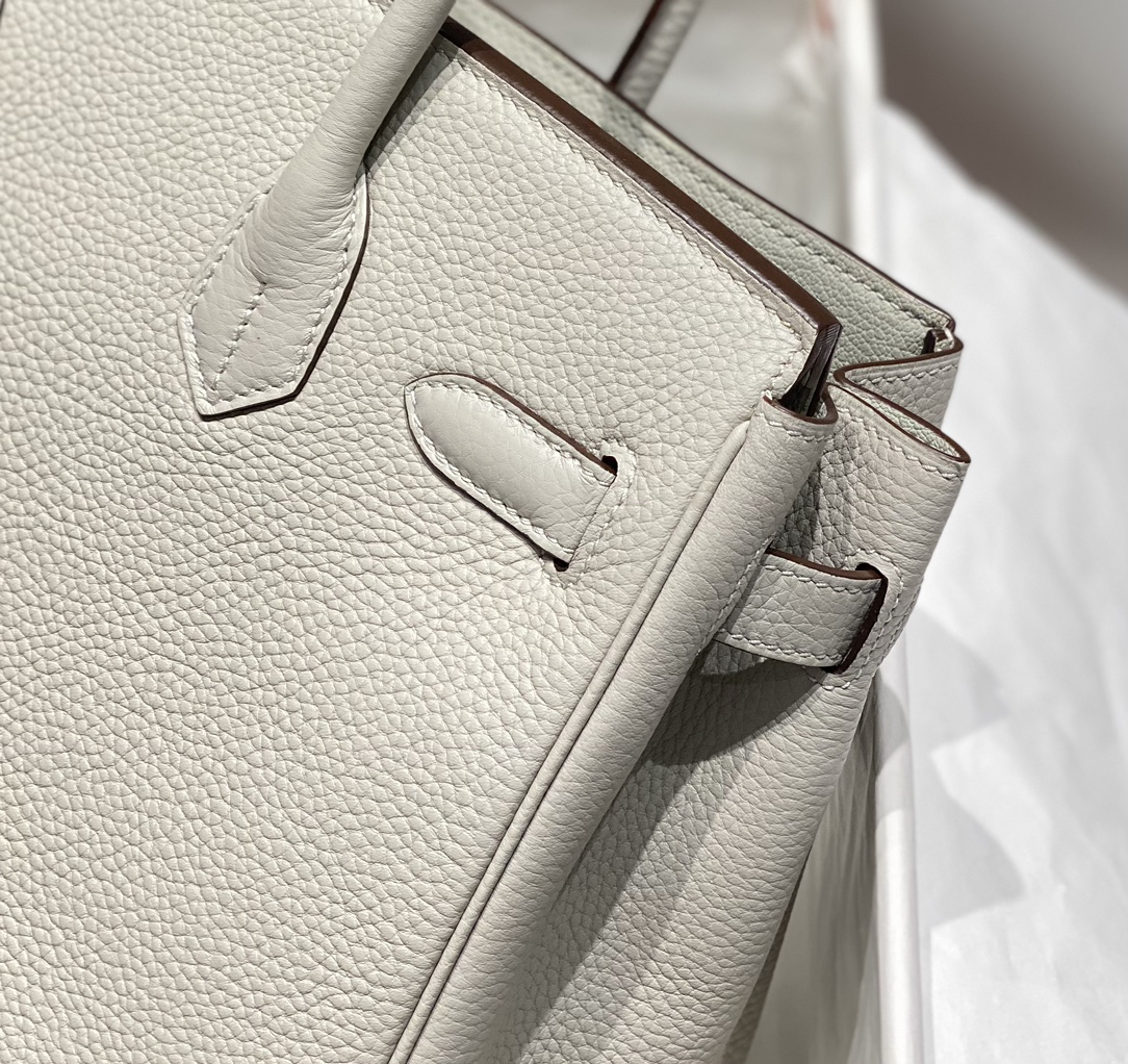 [TOP] HERMES Birkin Togo Leather 30cm - Gris Perle & GHW