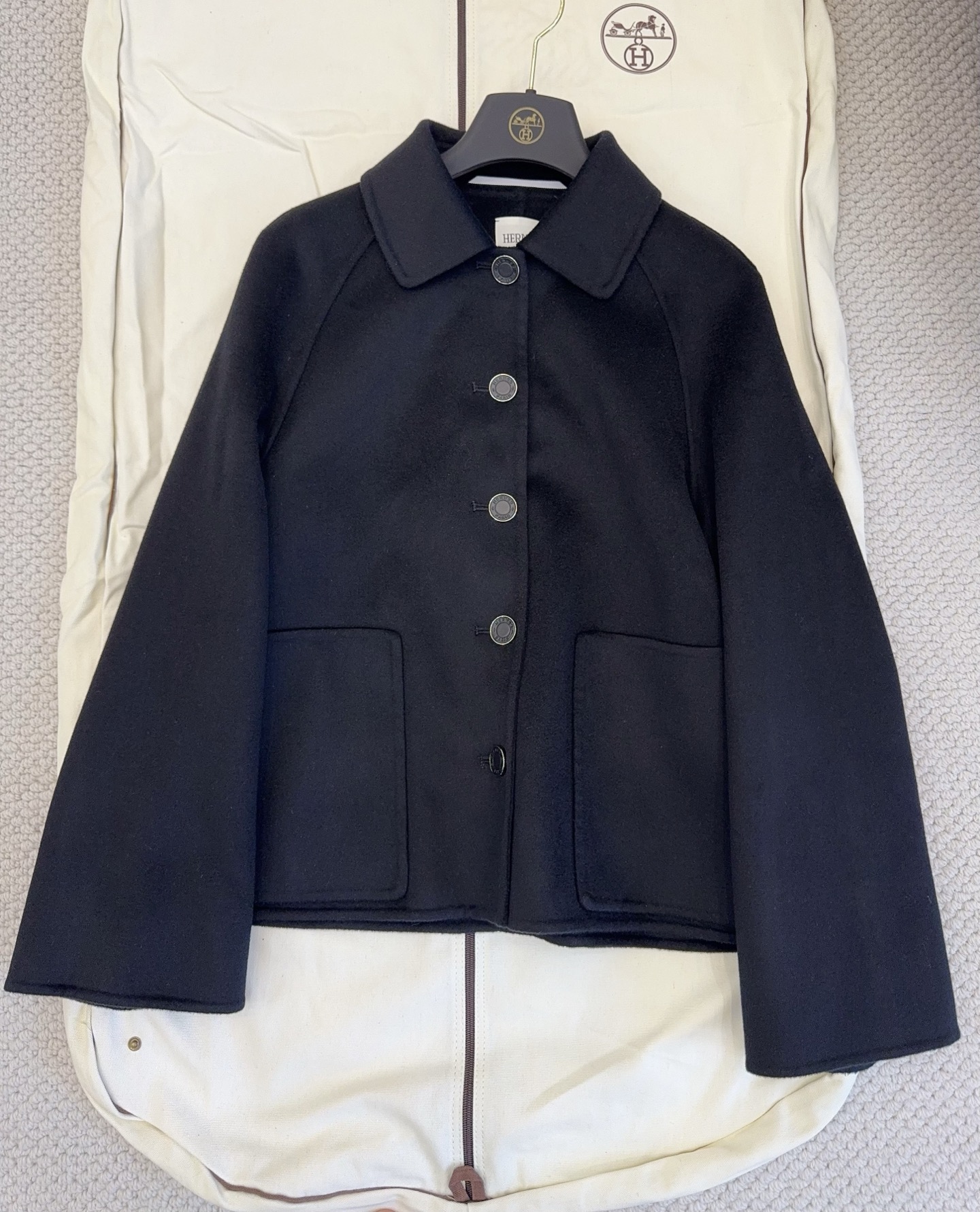 Designer black Clothing Hermès Black Jacket #327942 View 2 | Nigo Office