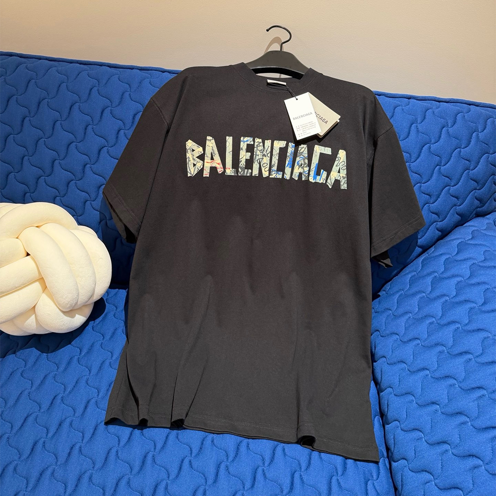 Balenciaga Clothing Balenciaga Rip Tape Lettering Graffiti T-shirt #395639 | Nigo Office