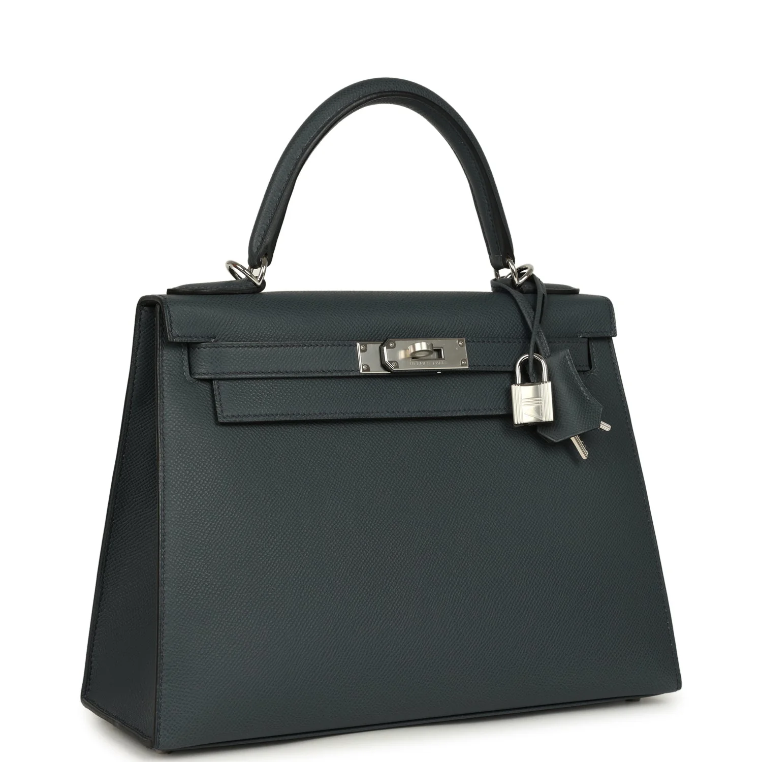 Hermes Kelly Sellier  Gris Misty Epsom Palladium Hardware