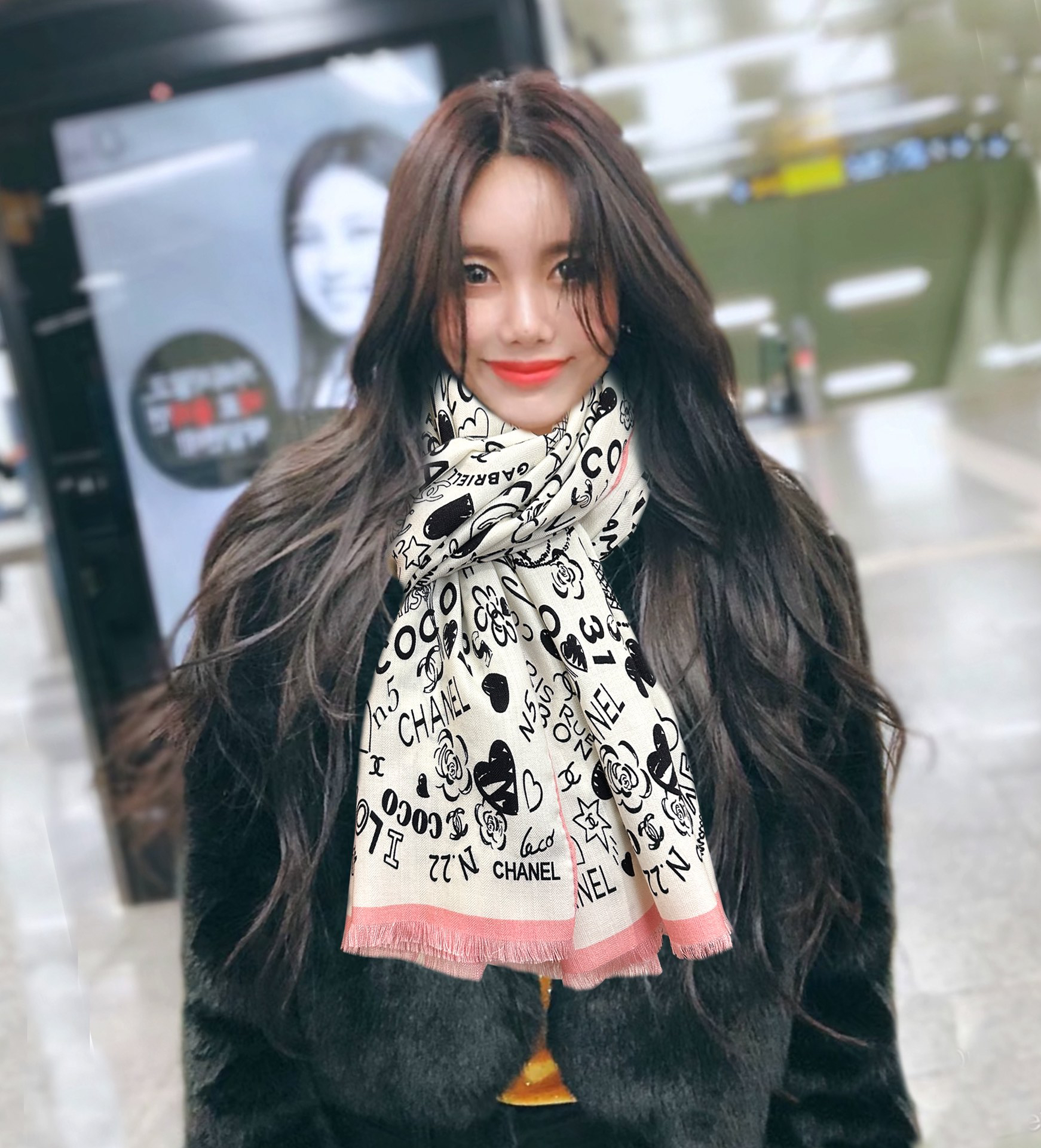 [TOP] CHANEL Cashmere Scarf 65x185 cm - Pink - 711 Luxury