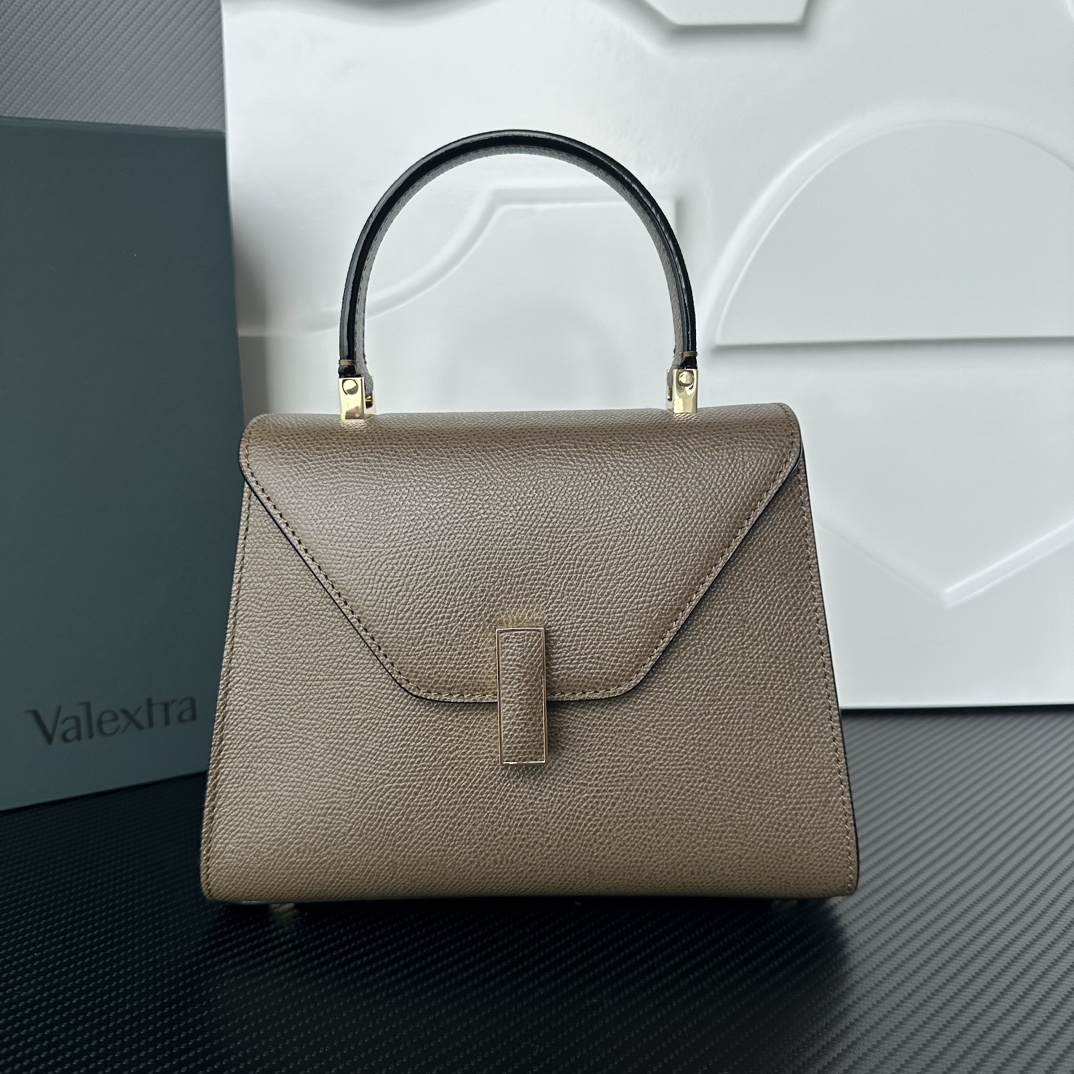[TOP] VALEXTRA lside Bag 22x16.5x12cm - Brown - 711 Luxury
