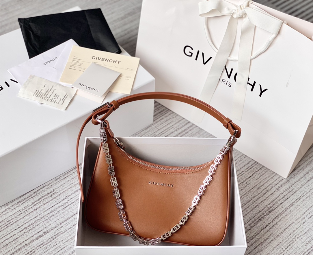 [TOP] GIVENCHY Moon Cut Bag - Brown