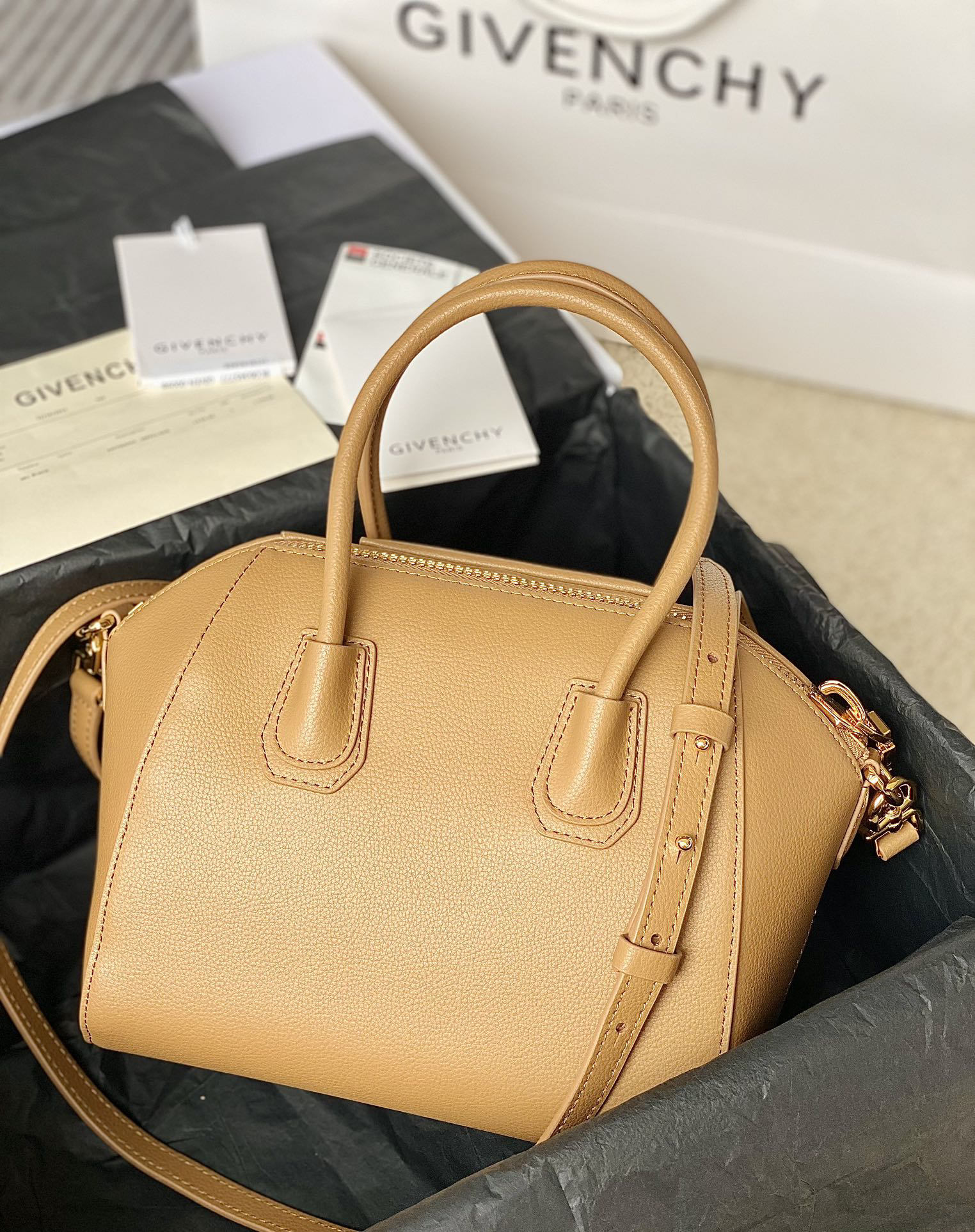 [TOP] GIVENCHY Antigona Tote Bag 23*19*13 cm - Khaki