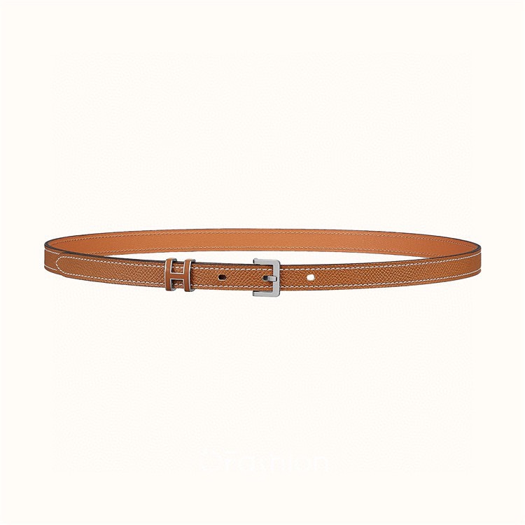 [TOP] HERMES Epsom Calfskin Belt 15mm - Brown - 711 Luxury