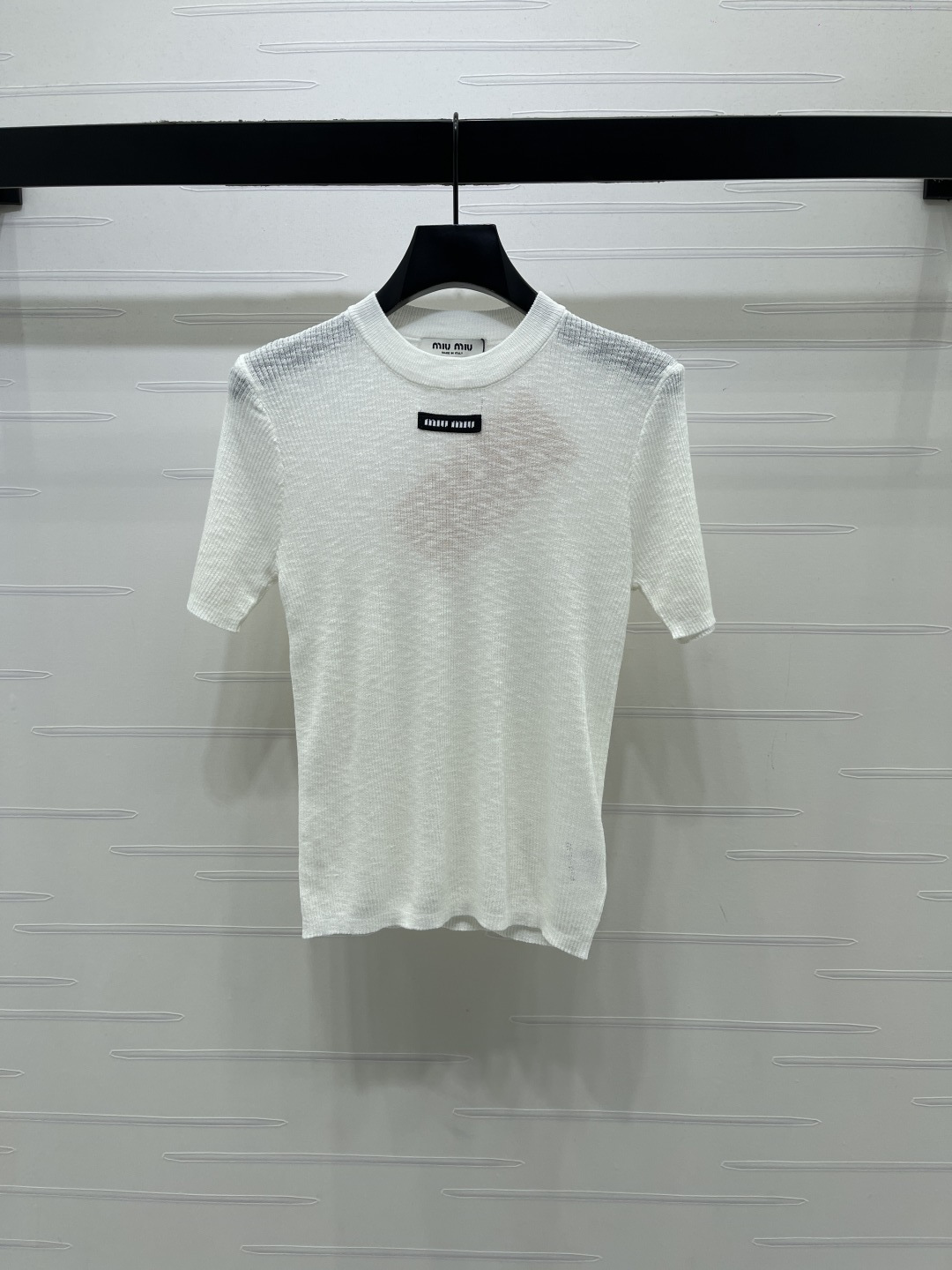 [TOP] Miu Miu Knit Top - White - 711 Luxury