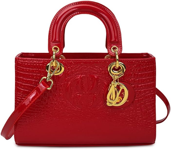 The light luxury retro style crocodile patterned handbag belongs to the elegant and exquisite style of women's bags