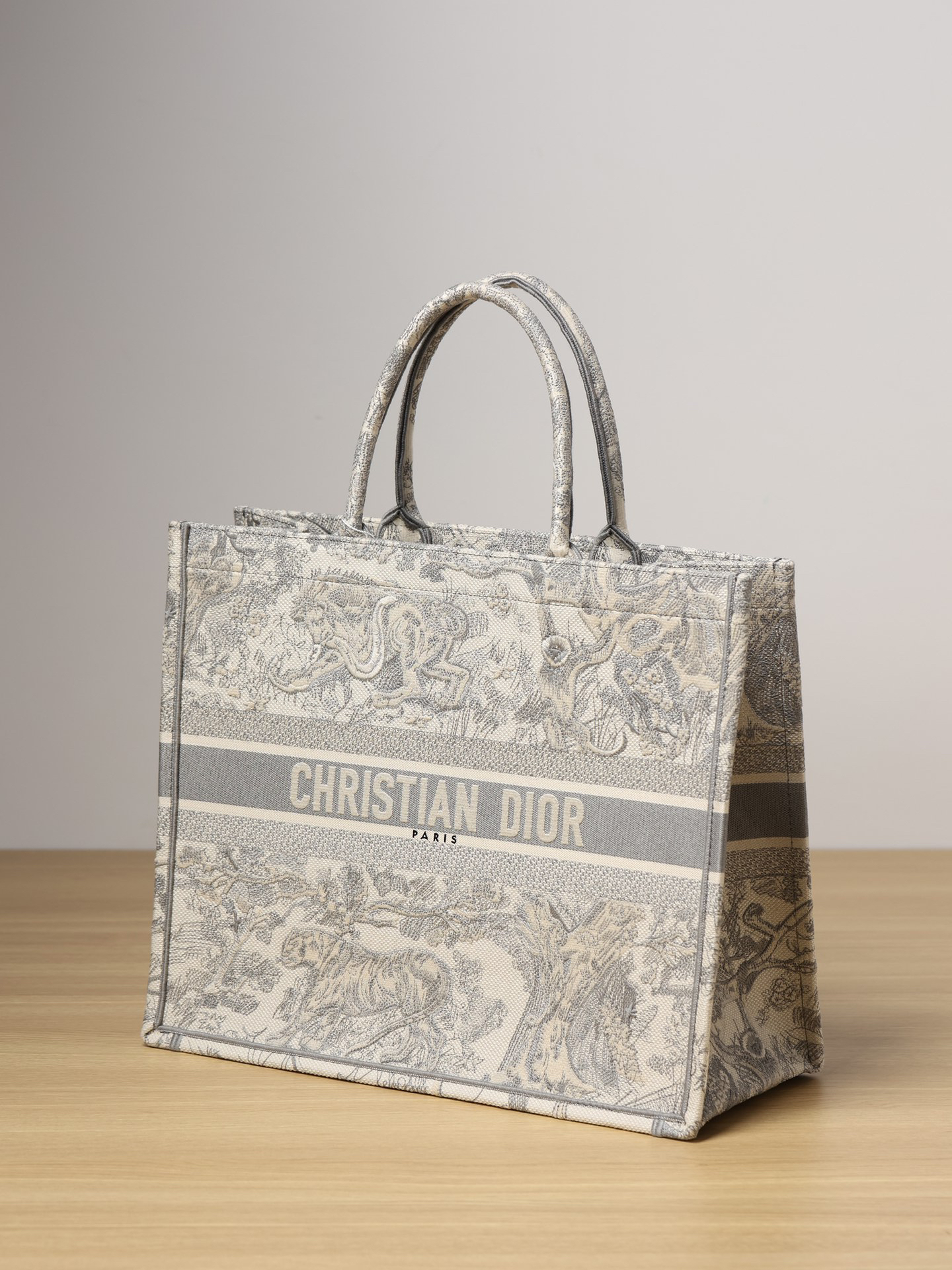 [TOP] Christian Dior Book Tote Bag 41.5x35x18cm - Gray
