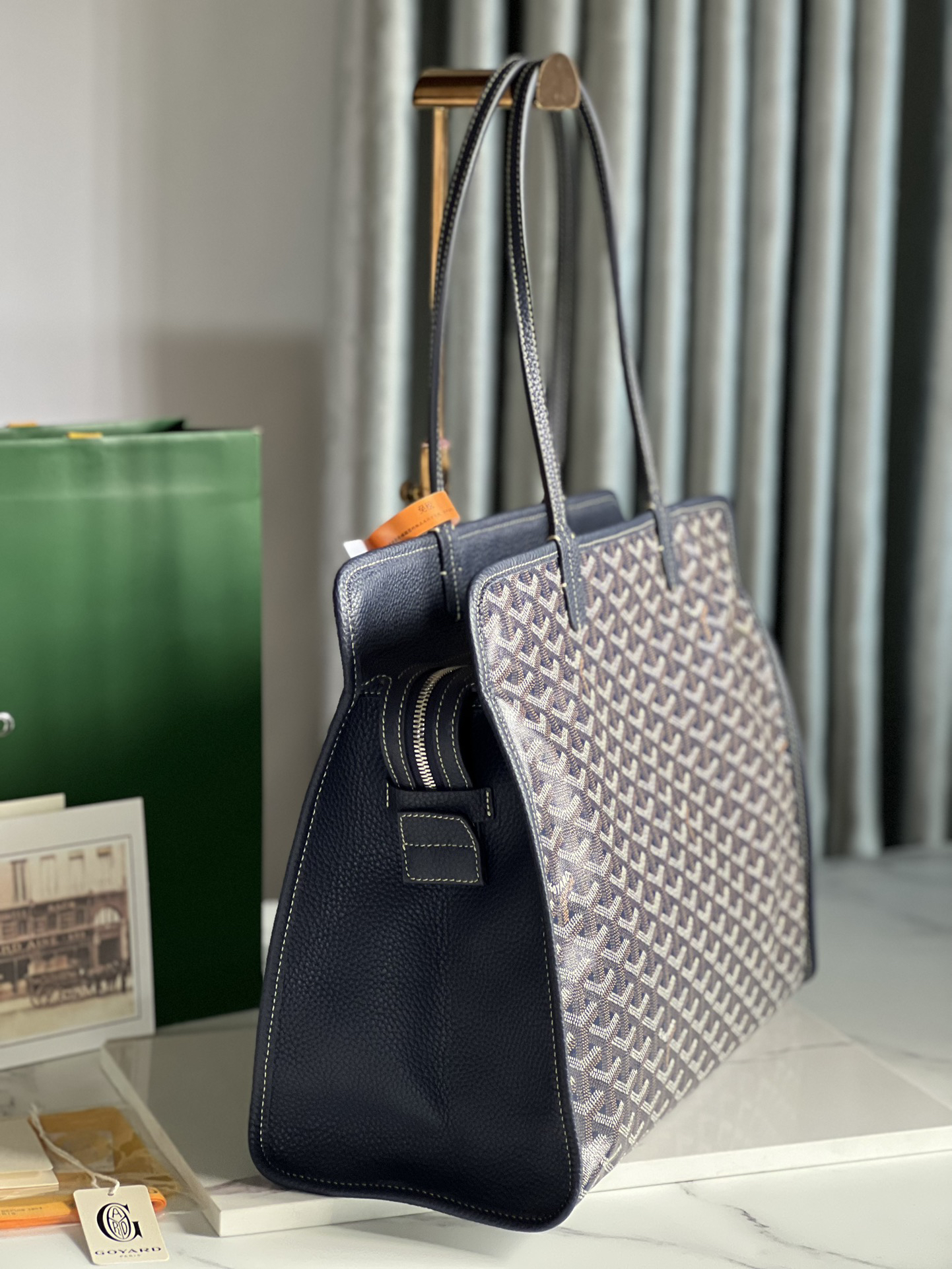 [TOP] Goyard Hardy Bag 40*17*31cm  - Blue - 711 Luxury