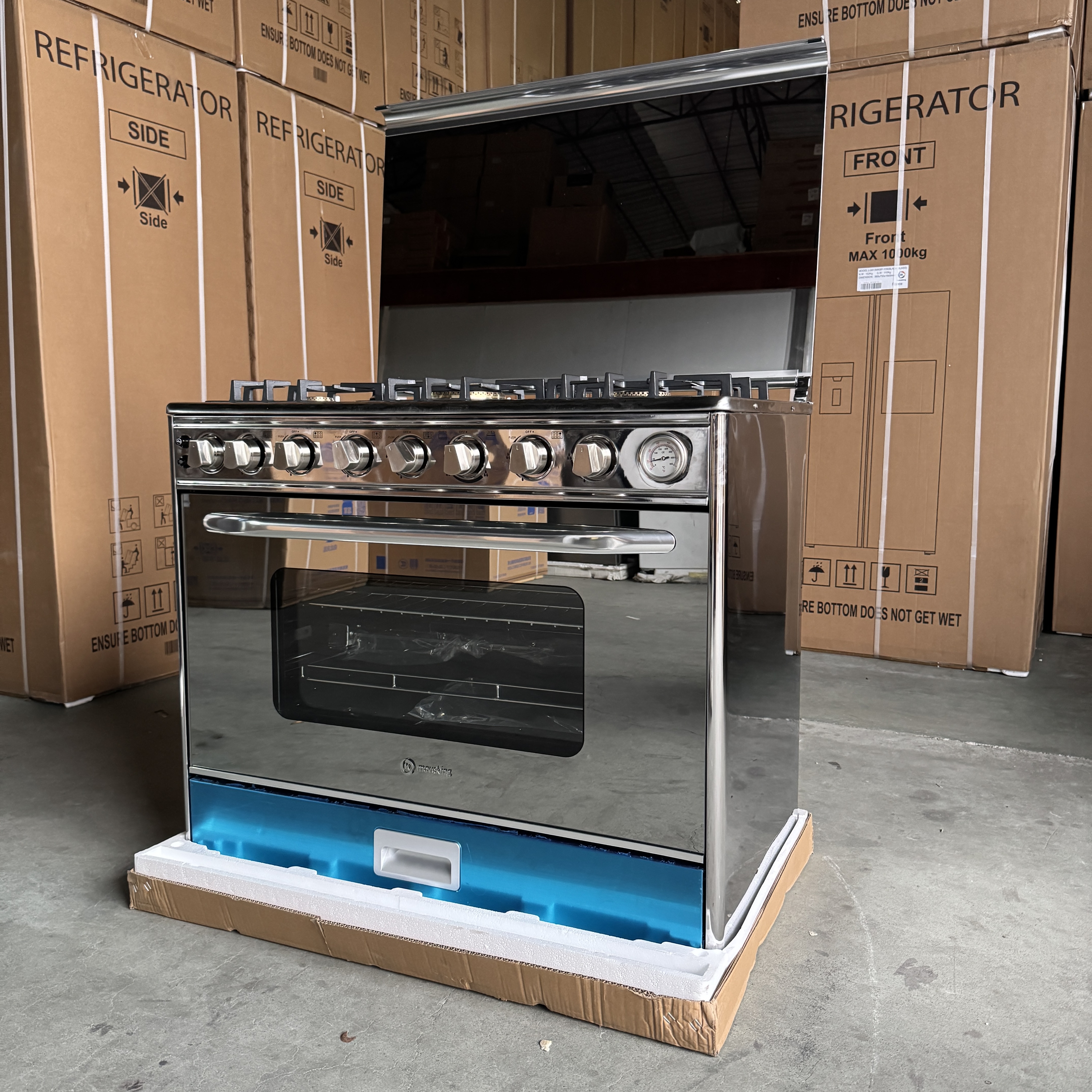 6-burner integrated oven--0.56CBM