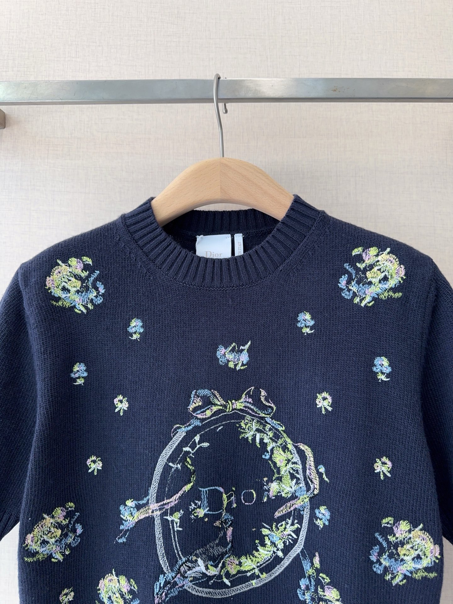 [TOP] Christian Dior Knit Top - Navy Blue - 711 Luxury