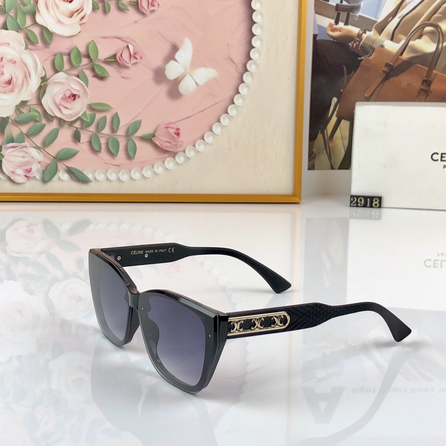 [TOP] CELINE Sunglasses - Black - 711 Luxury