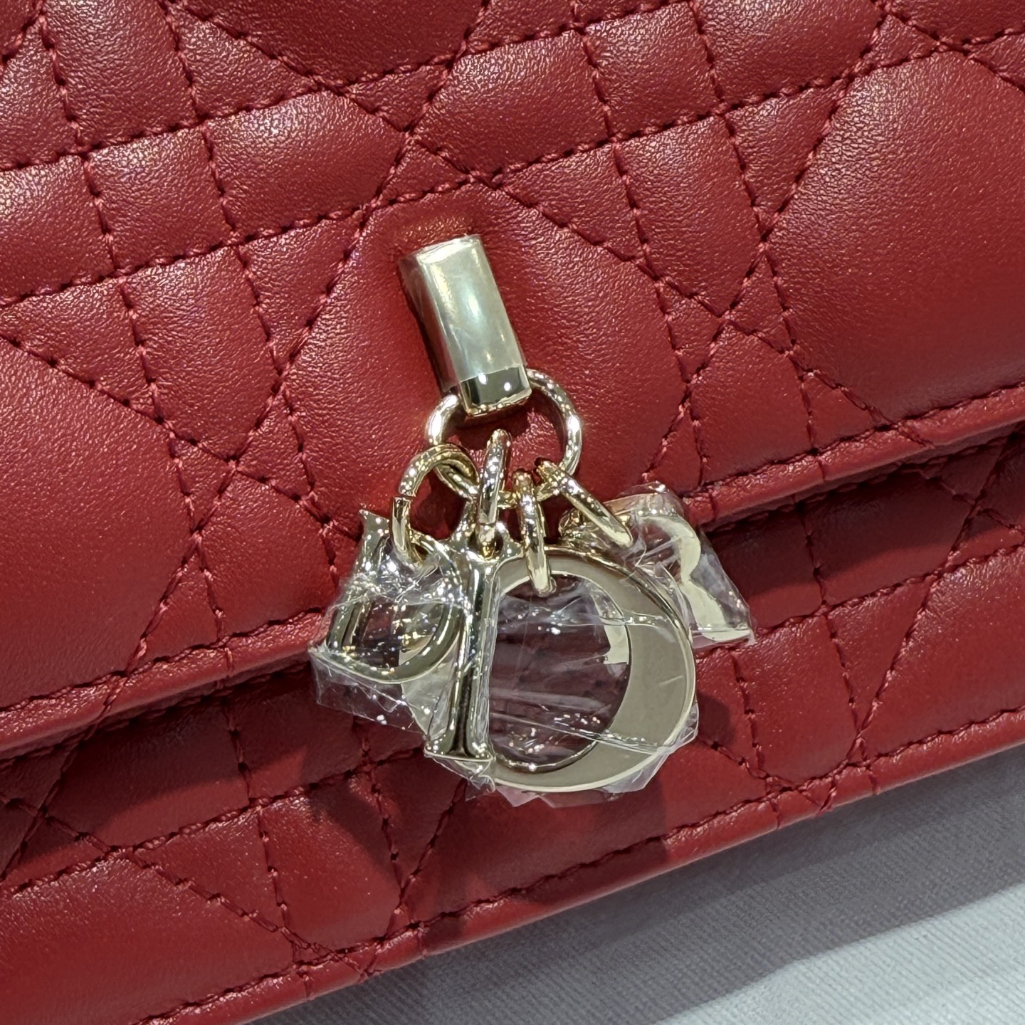 [TOP] Christian Dior My Dior Mini Bag Cannage Lambskin 21*11*4.5cm - Red