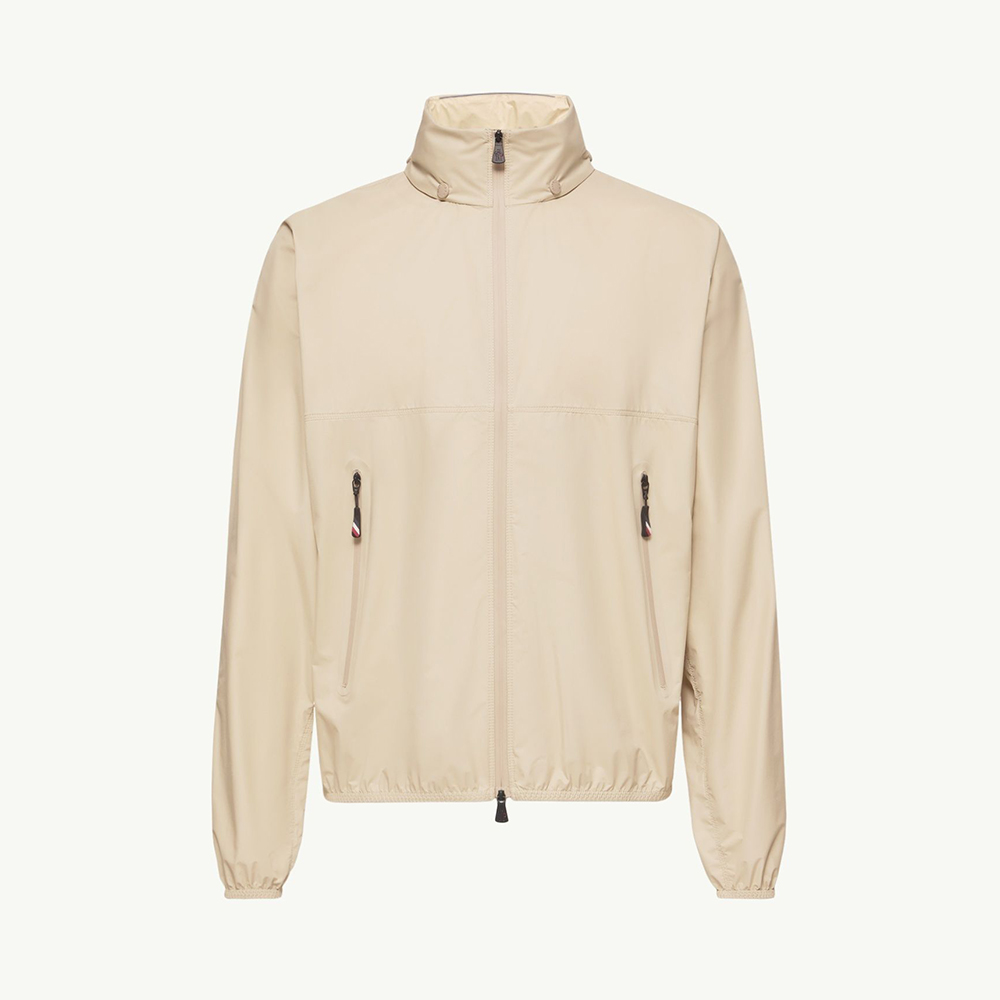 Designer beige Clothing Moncler Light Beige Moder Packable Hooded Jacket Windbreakers Raincoats #396054 | Nigo Office