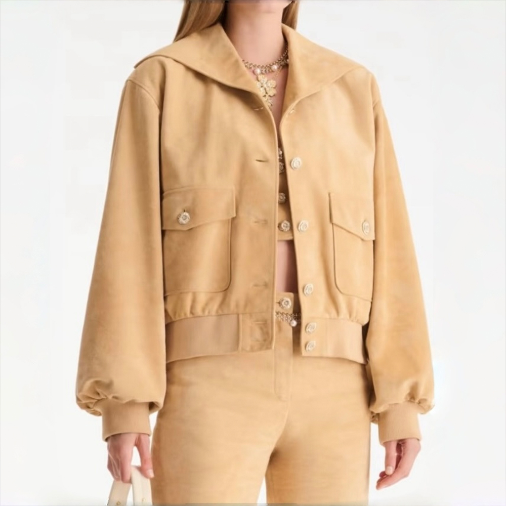 Chanel khaki Clothing Chanel Khaki Cashmere Jacket #389820 | Nigo Office