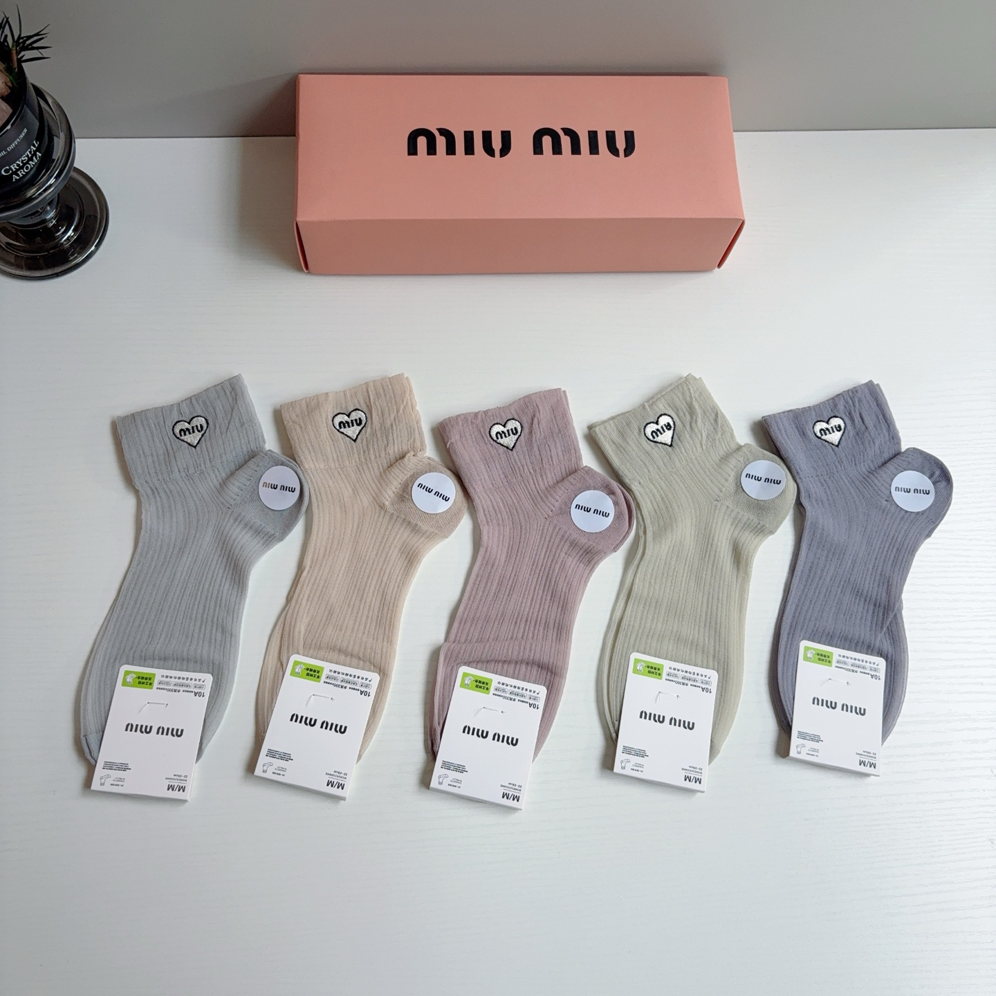 [TOP] Miu Miu Socks - 5 Pieces as a Set - 711 Luxury
