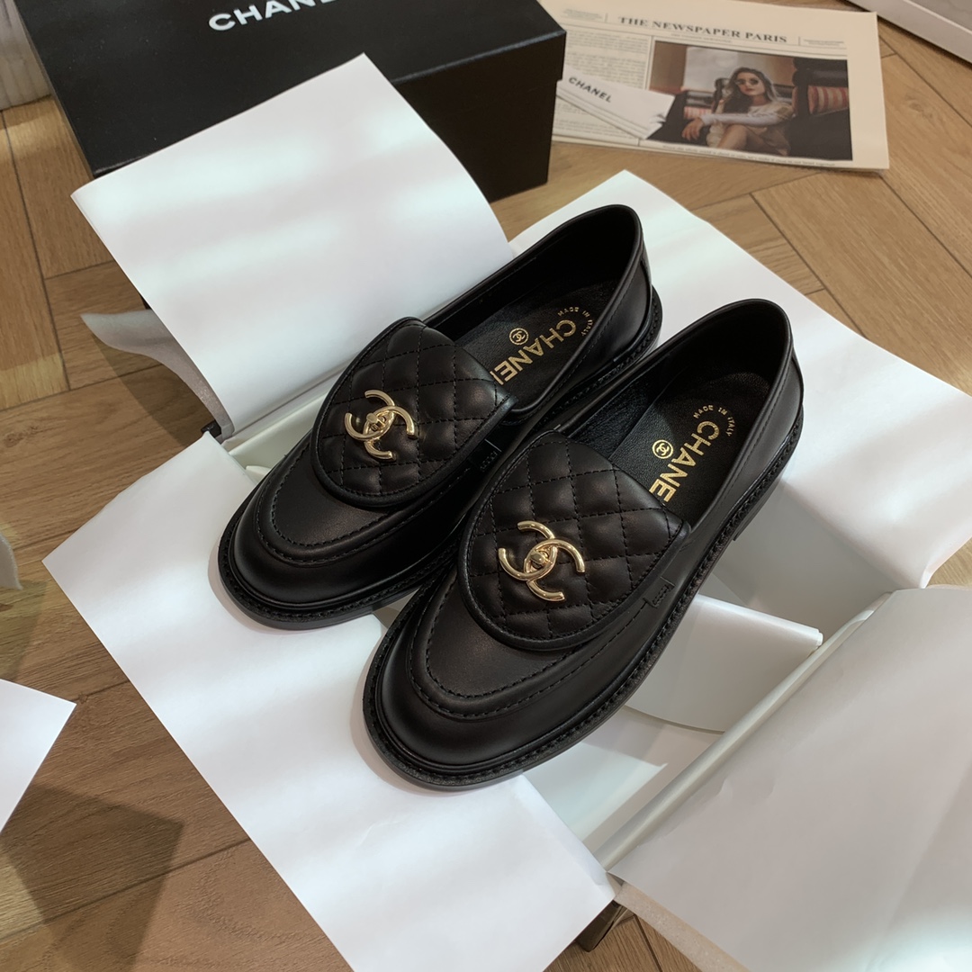 [TOP] CHANEL Flats - Black - 711 Luxury