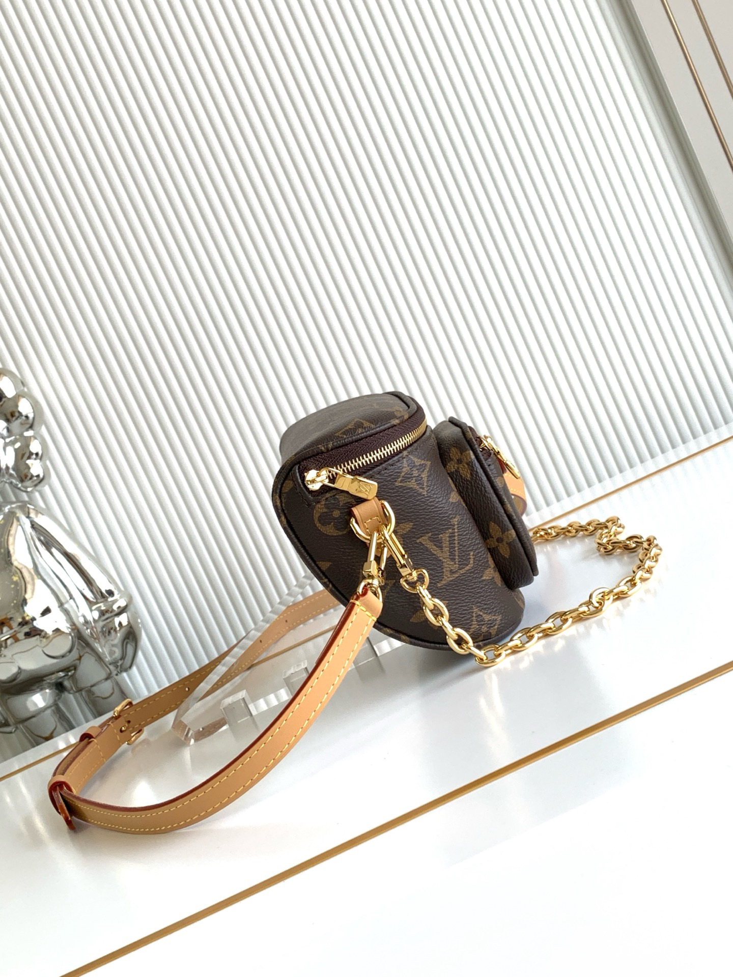 [TOP] Louis Vuitton LV Mini Bumbag Bag 17 x 12 x 9.5 cm - Brown