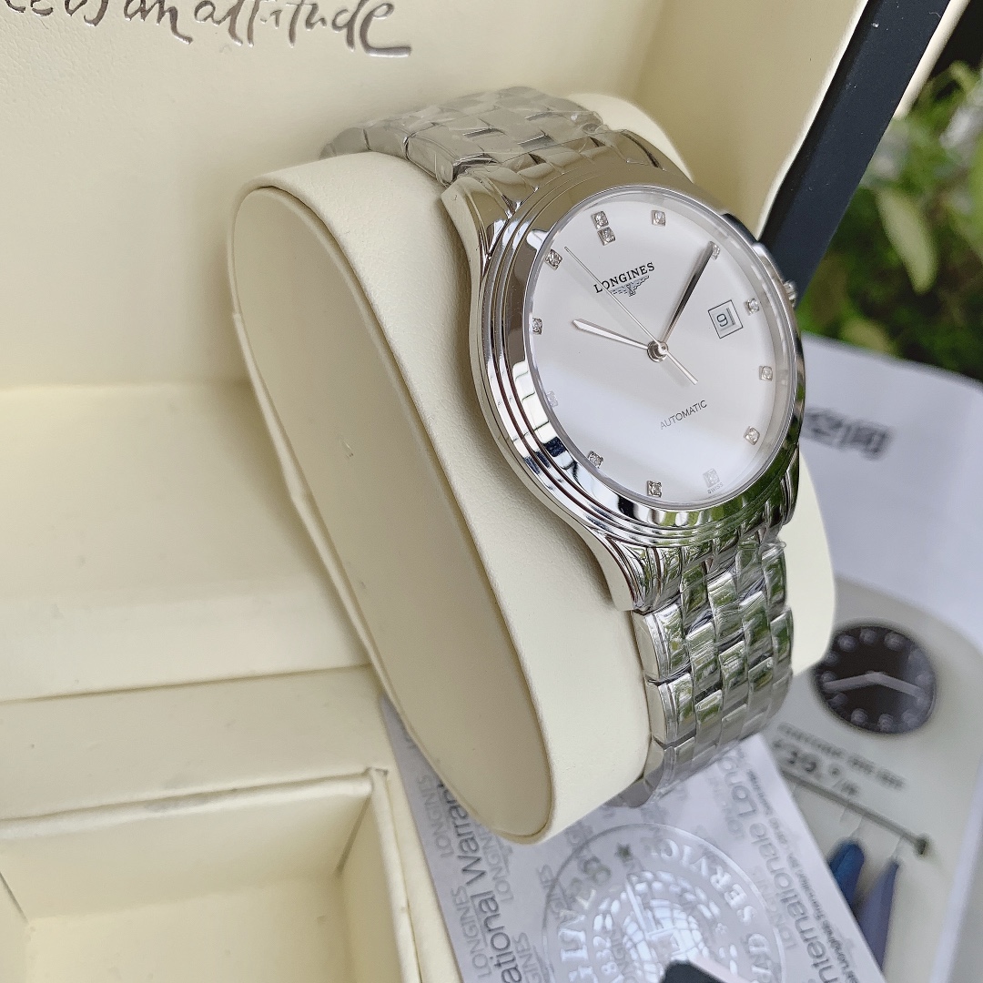 [TOP] LONGINES Men's Watch 39mm - Silver - 711 Luxury