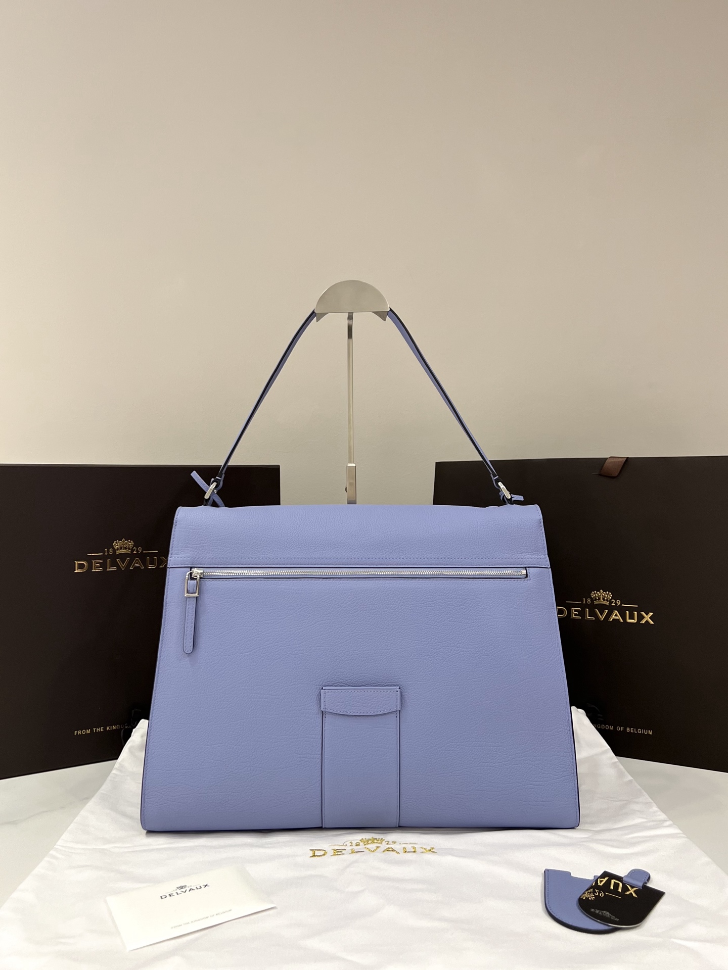 [TOP] Delvaux Tem Bag Cowhide 37.5x28x13.5cm - Blue - 711 Luxury