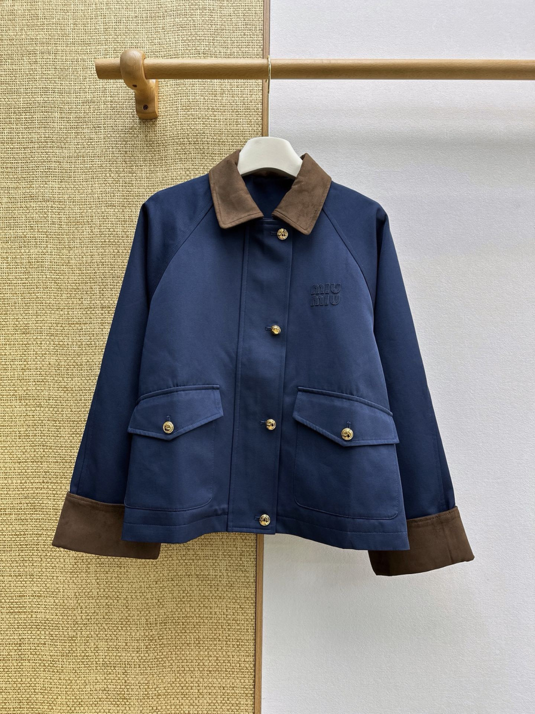 [TOP] Miu Miu Jacket - Navy Blue - 711 Luxury