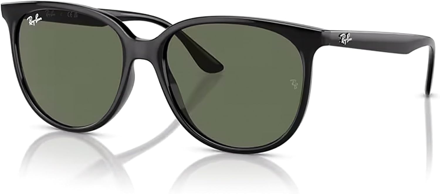 Ray-Ban RB4378 Square Sunglasses for Women + BUNDLE with ACCESSORY EYEWEAR KIT