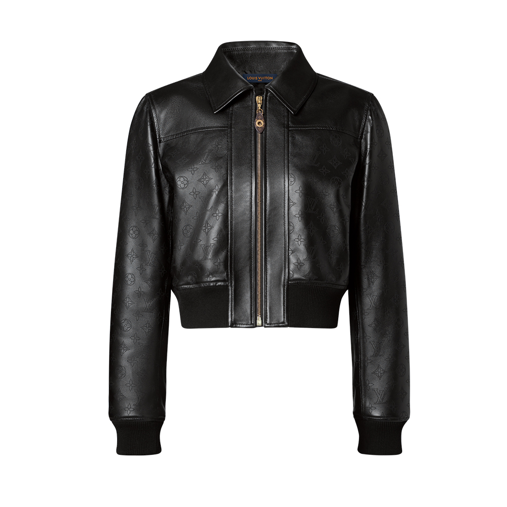 Louis Vuitton Clothing LOUIS VUITTON Mahina Accent Leather Bomber Jacket 1AK607#393407 View 2 | Nigo Office