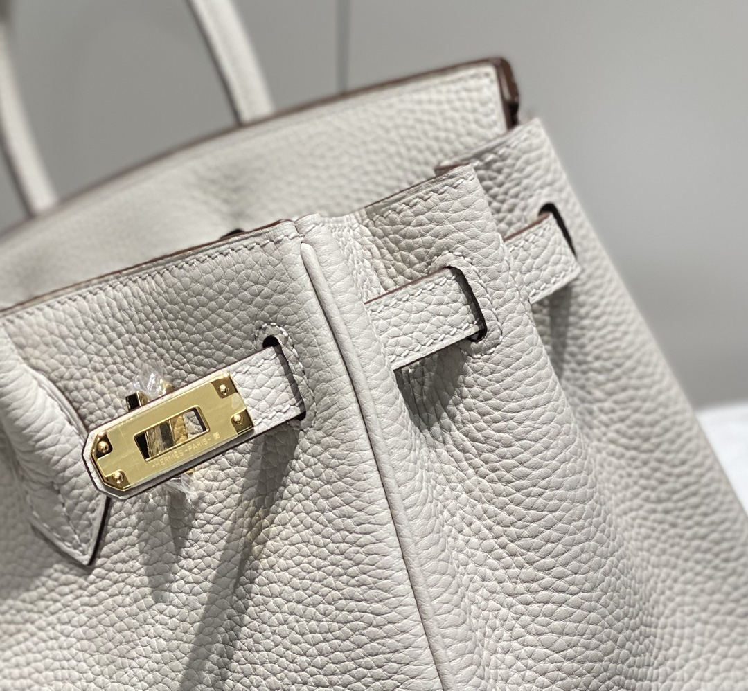 [TOP] HERMES Birkin Togo Leather 25cm - Gris Perle & GHW