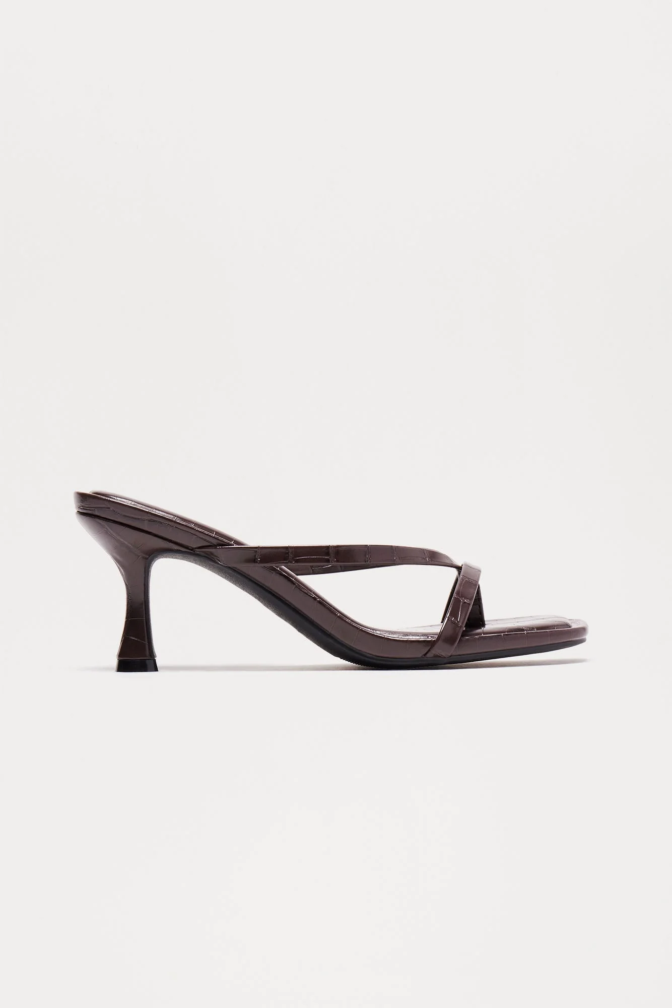 Panama Thong Mules - Black/Black