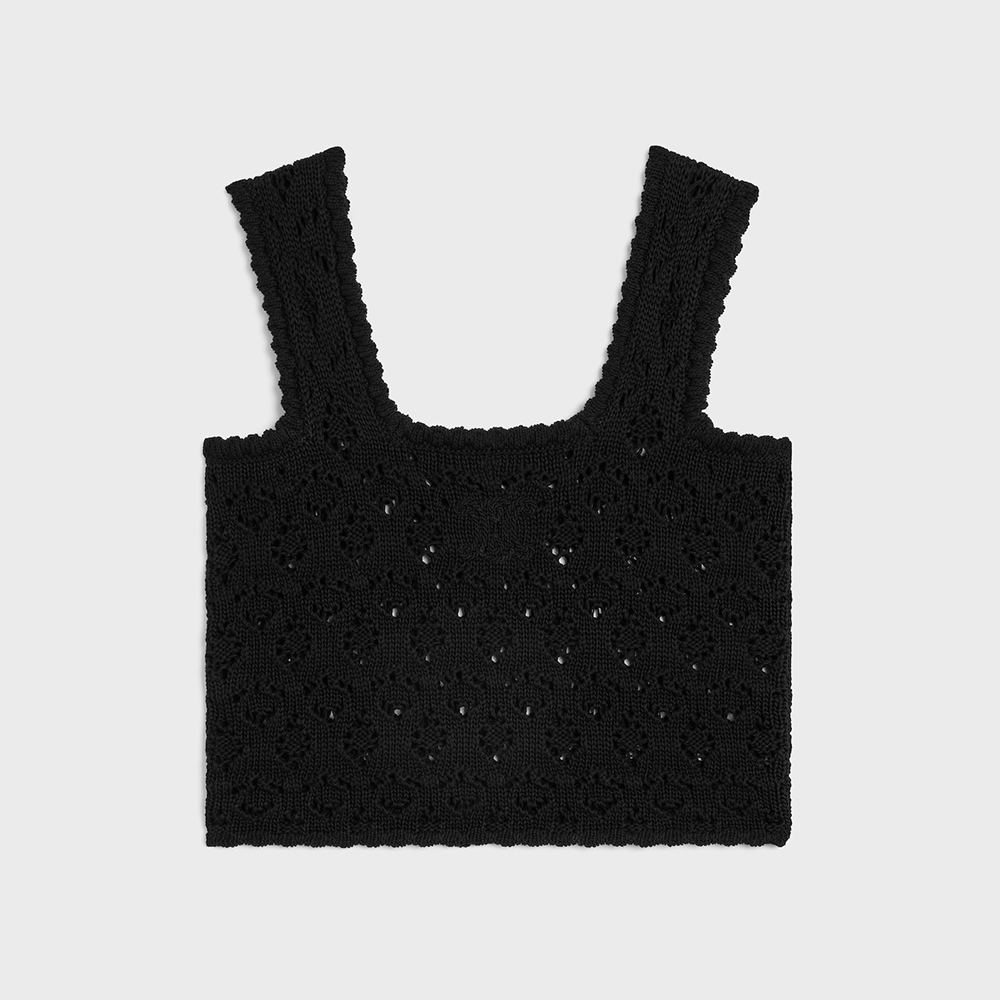 CELINE TOP IN COTTON POINTELLE #383532