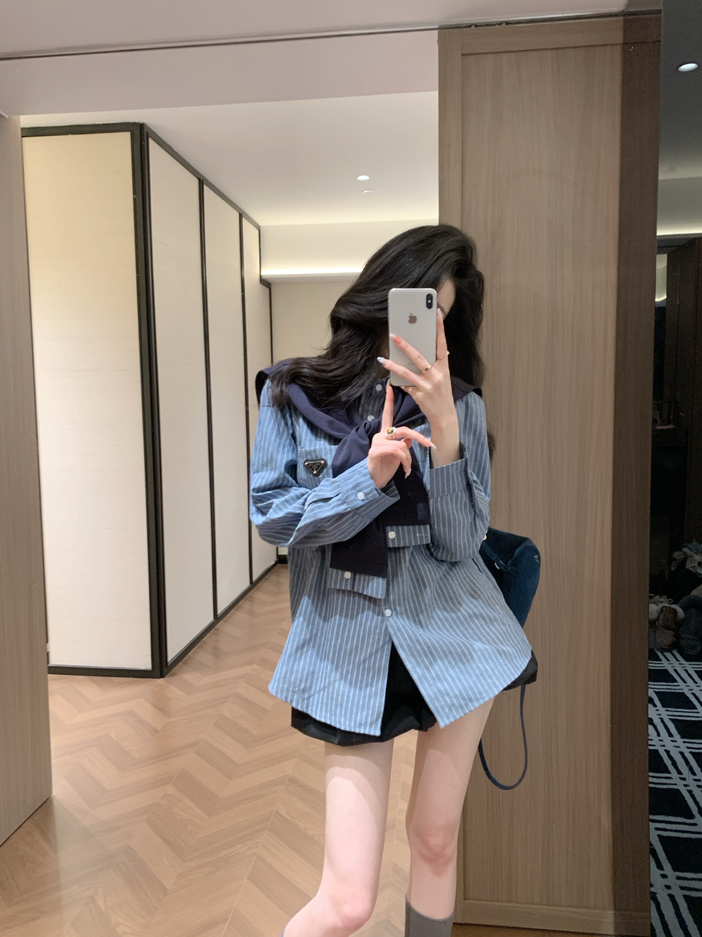 [TOP] PRADA Shirt + Dress Suit - Blue