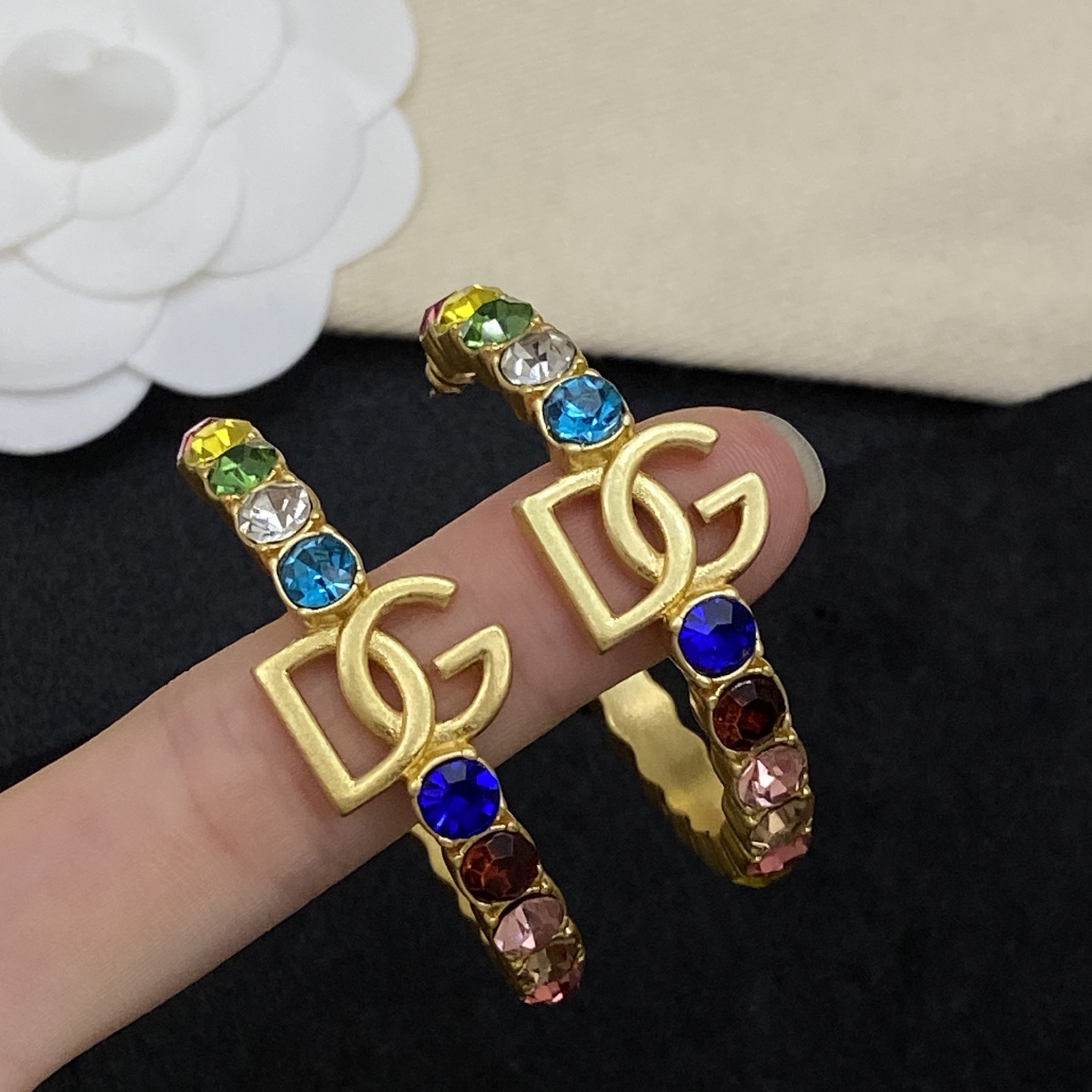 [TOP] Dolce & Gabbana D&G Earrings - Gold - 711 Luxury
