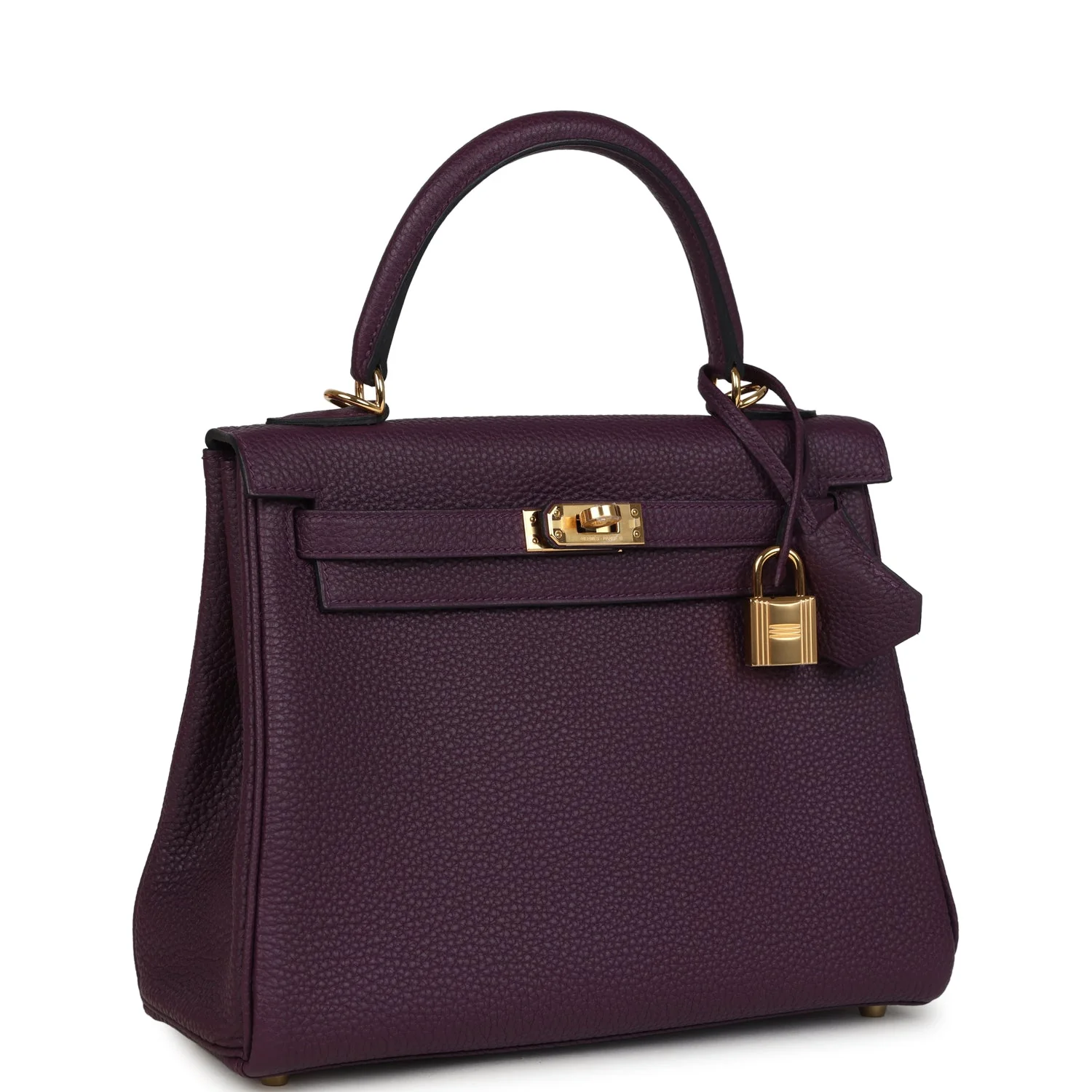 Hermes Kelly Retourne  Cassis Togo Gold Hardware