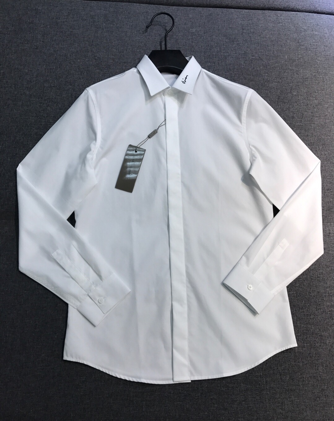 Dior white Clothing DIOR Shirt with Bee Embroidery White Cotton Poplin #394213 View 2 | Nigo Office