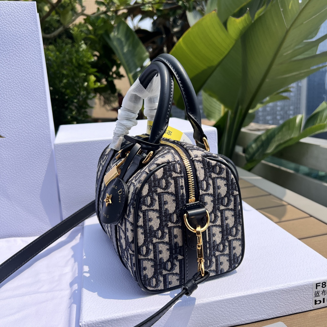 [TOP] Christian Dior Groove 20 Bag 20.5x13.5x12cm - Navy Blue - 711 Luxury