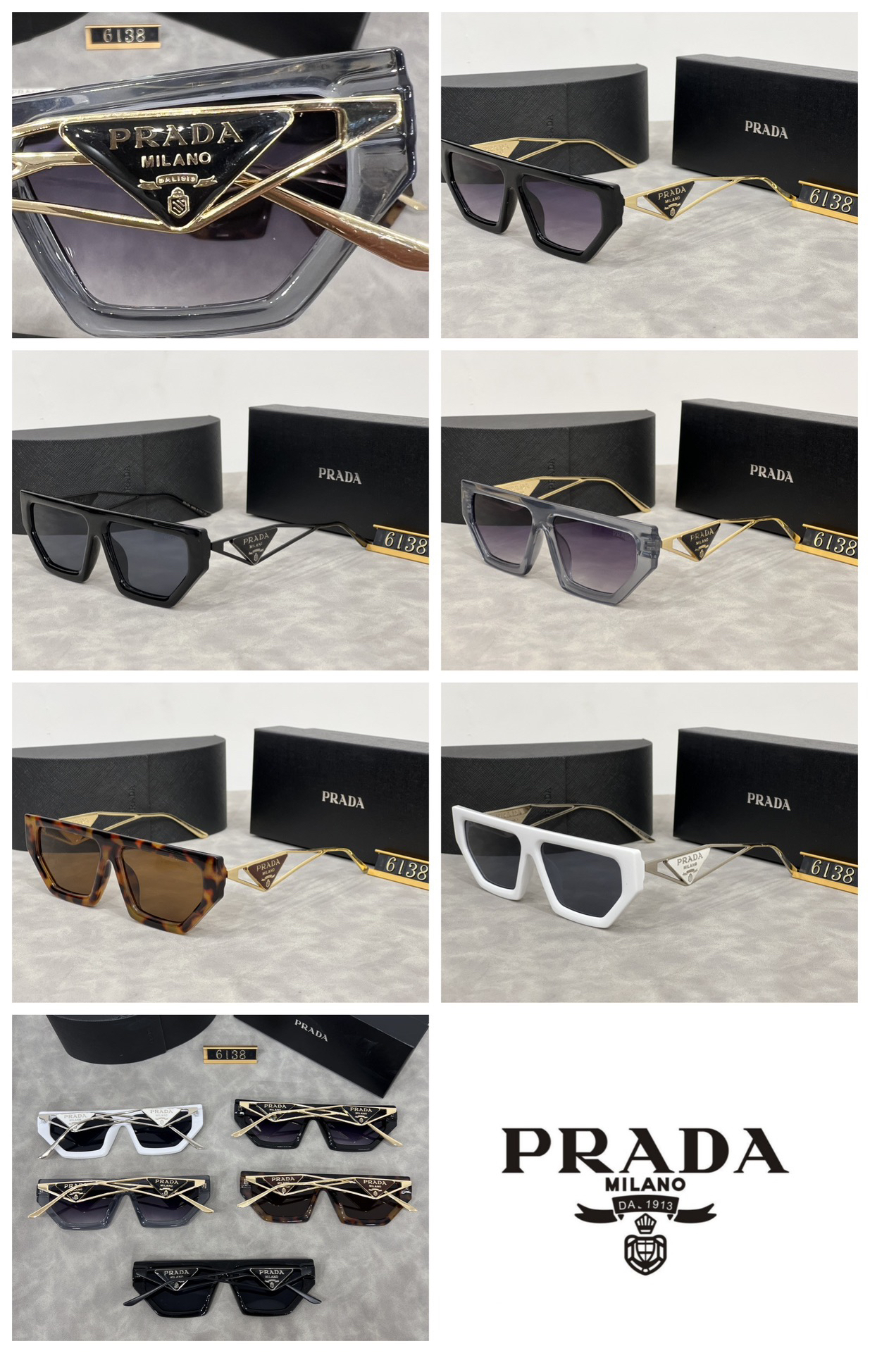 [TOP] PRADA Sunglasses - 5 Colors - 711 Luxury