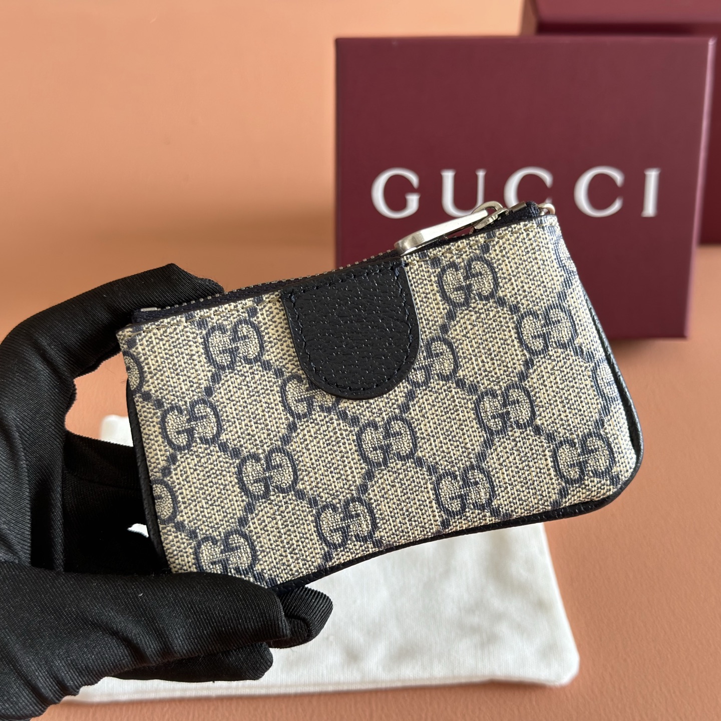 [TOP] GUCCI Coin Purse 12x7.5x1.5cm - Blue - 711 Luxury