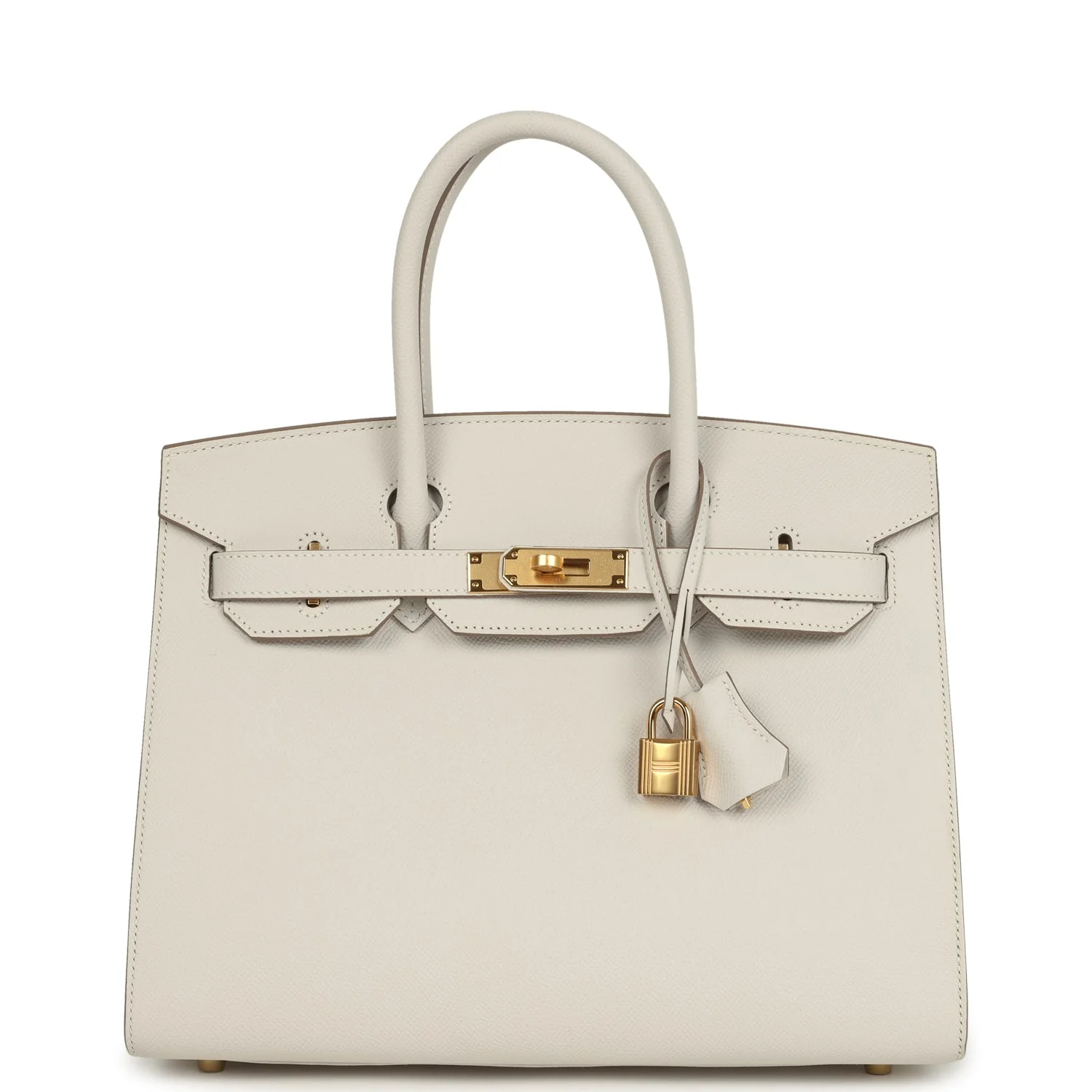 Hermes Birkin SellierGris Pale Epsom Gold Hardware